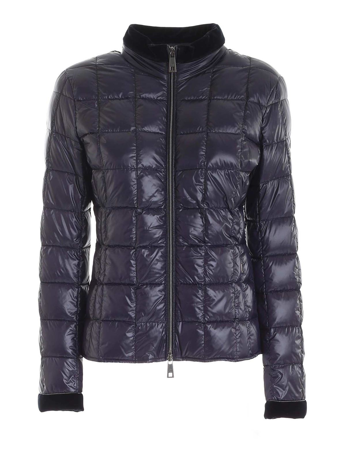Fay - Light puffer jacked with velvet piping - padded jackets ...