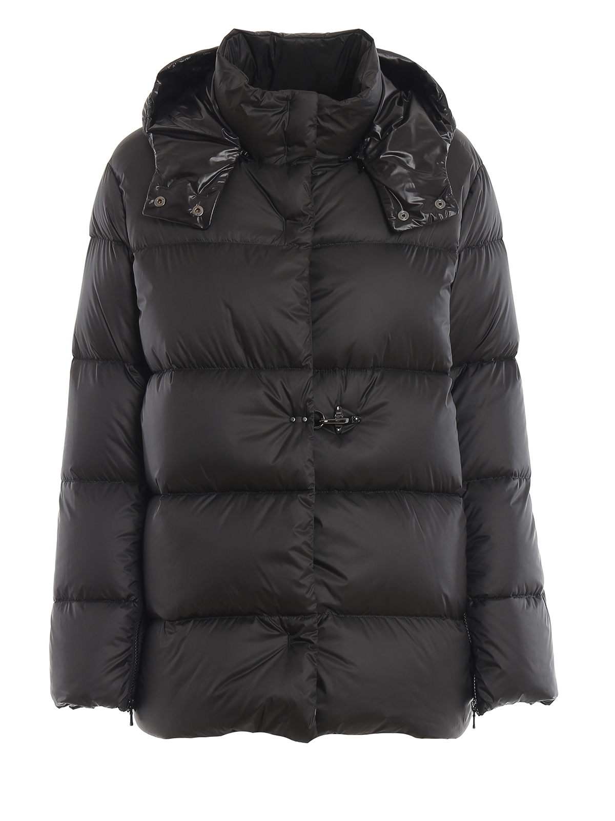 FAY QUILTED MATTE NYLON PUFFER JACKET WITH HOOK