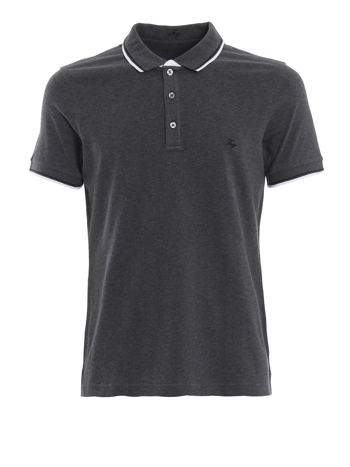 charcoal grey polo shirt