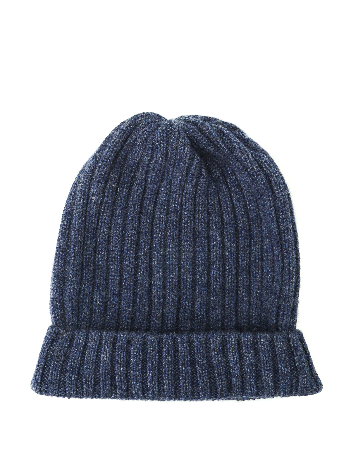 Beanies Fedeli - Light blue ribbed cashmere beanie - F54CWEJEANS