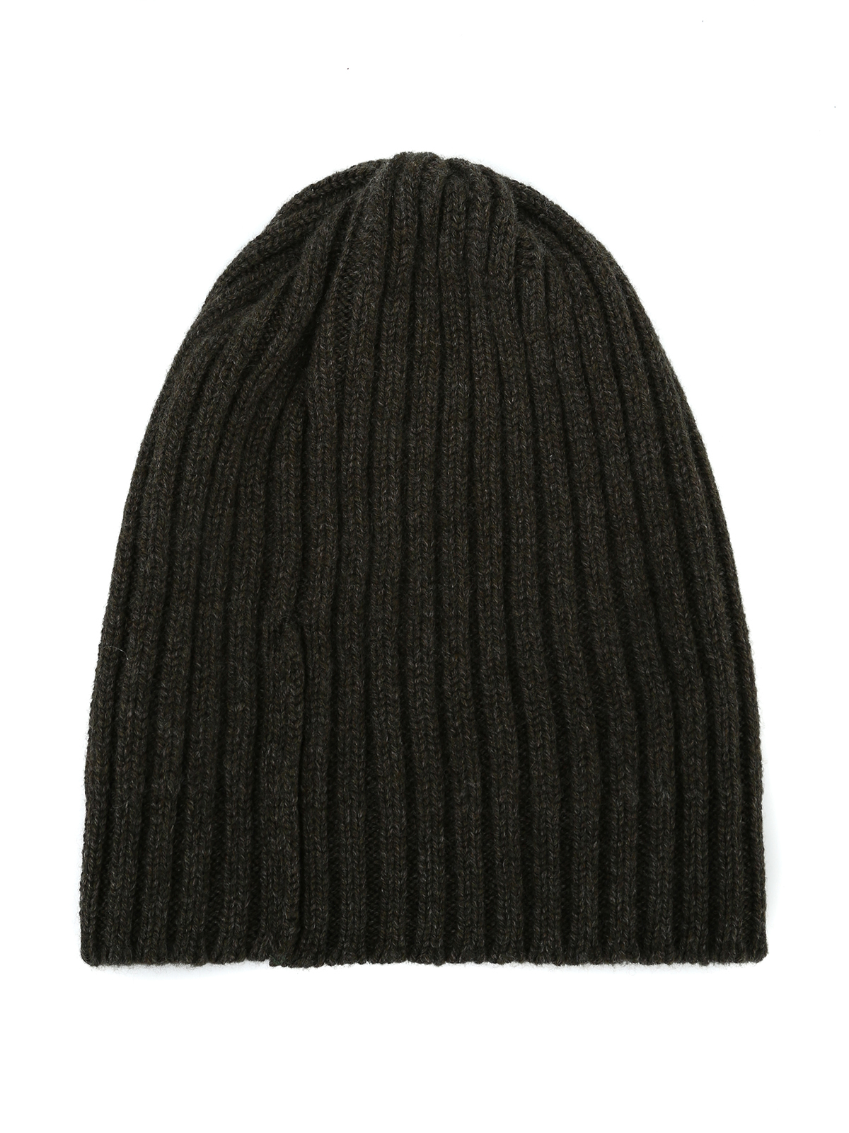 green cashmere beanie