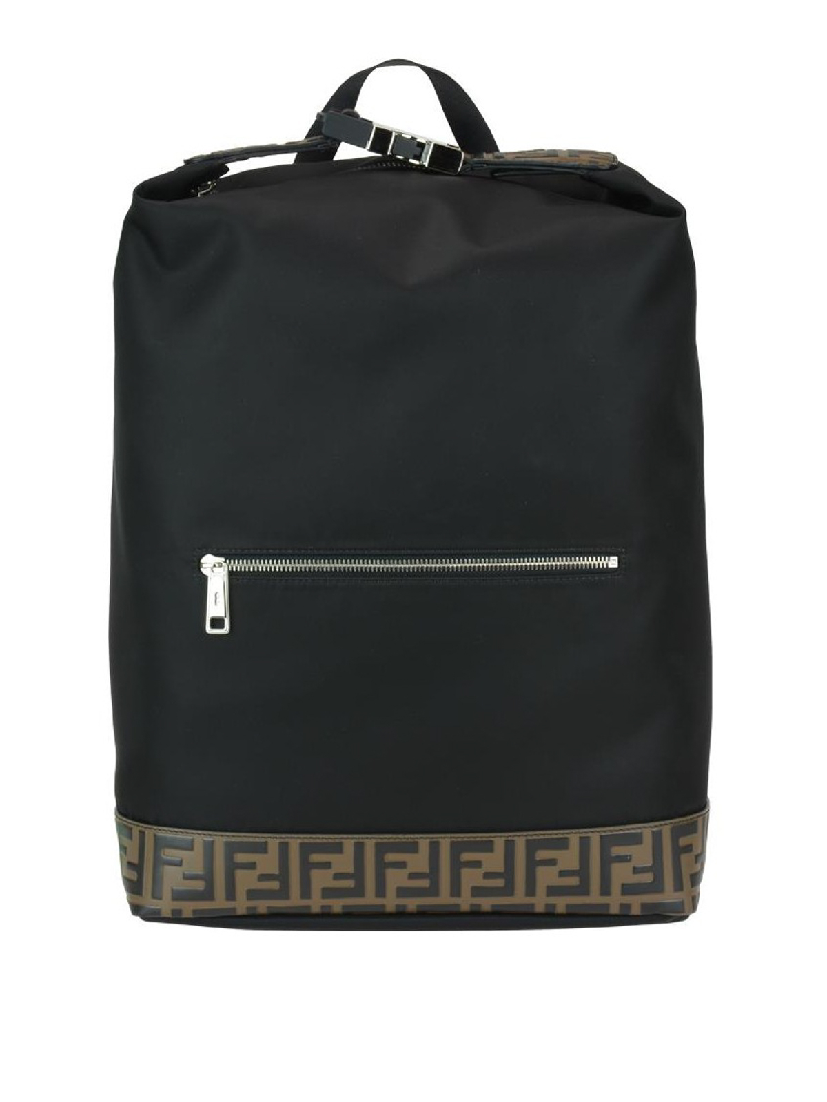 fendi black nylon backpack