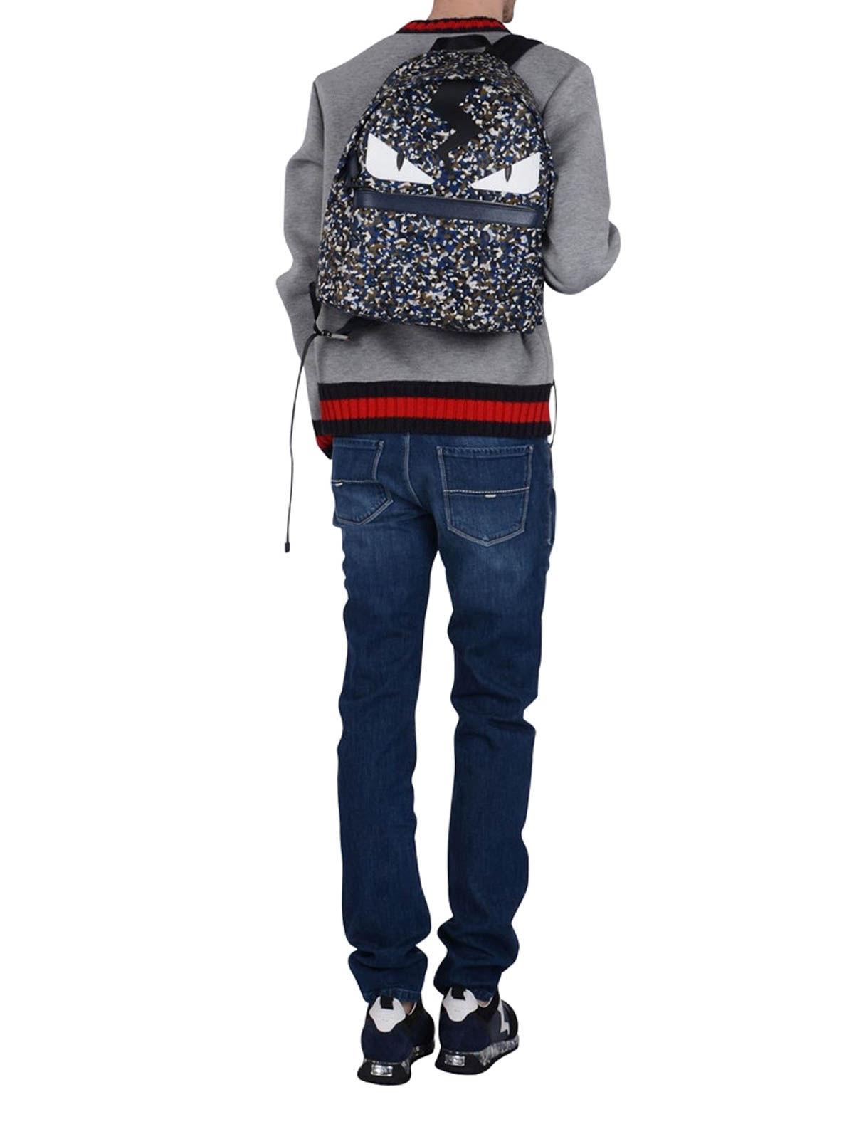Mochilas Fendi - Mochila Multicolor Para Hombre - 7VZ0125WHF01FJ