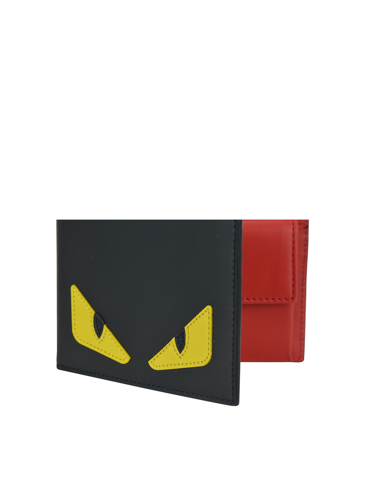 Fendi - Bag Bugs leather bi-fold wallet 
