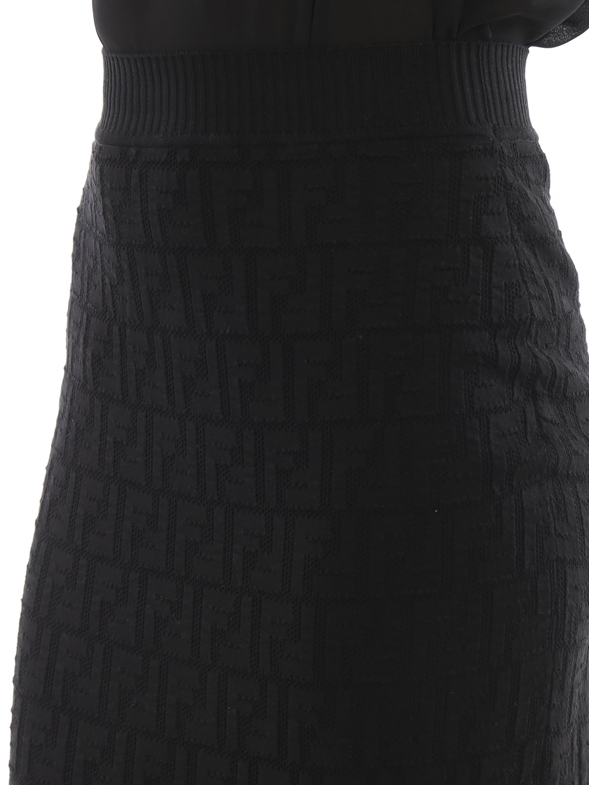 fendi black skirt