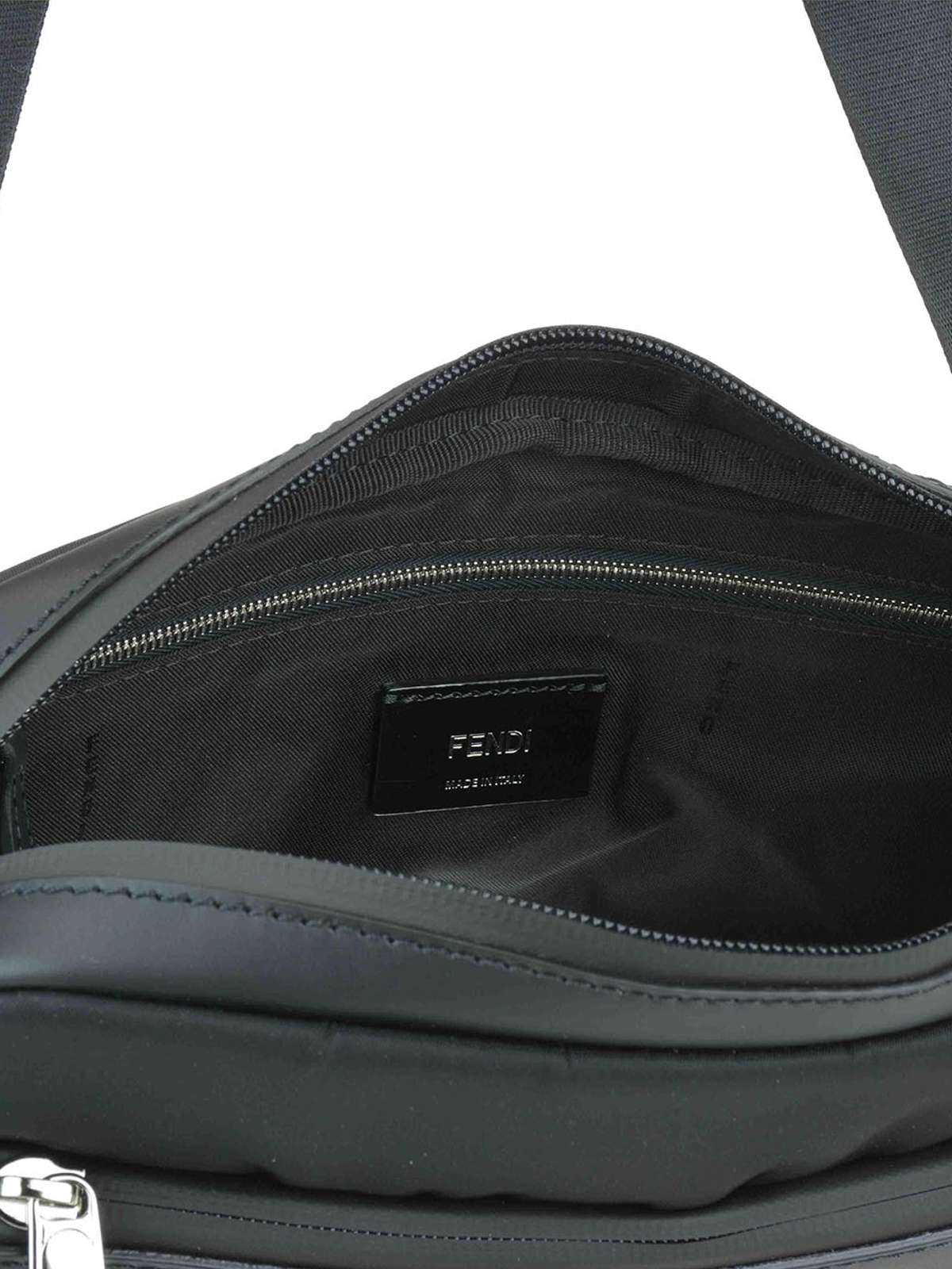 fendi leather messenger bag