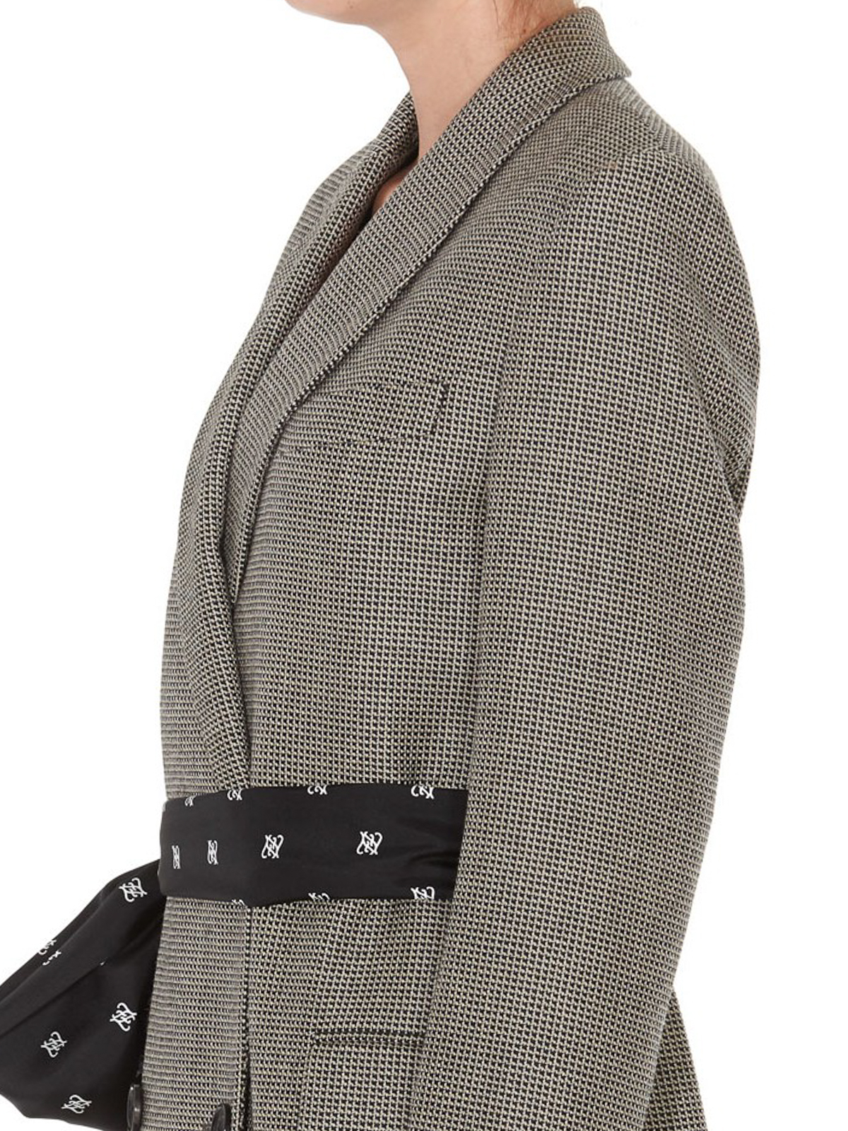 houndstooth wool coat