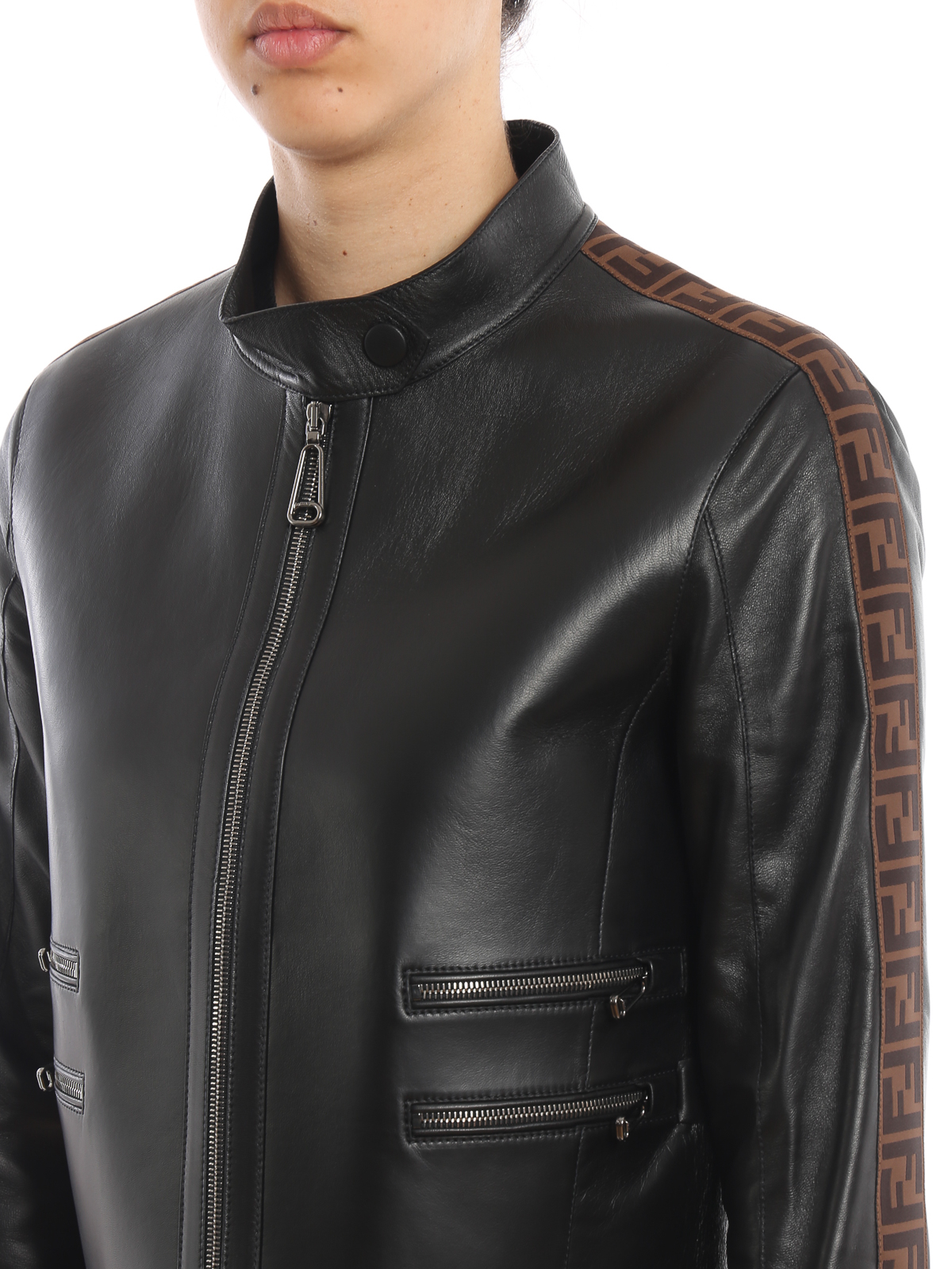 fendi leather jacket