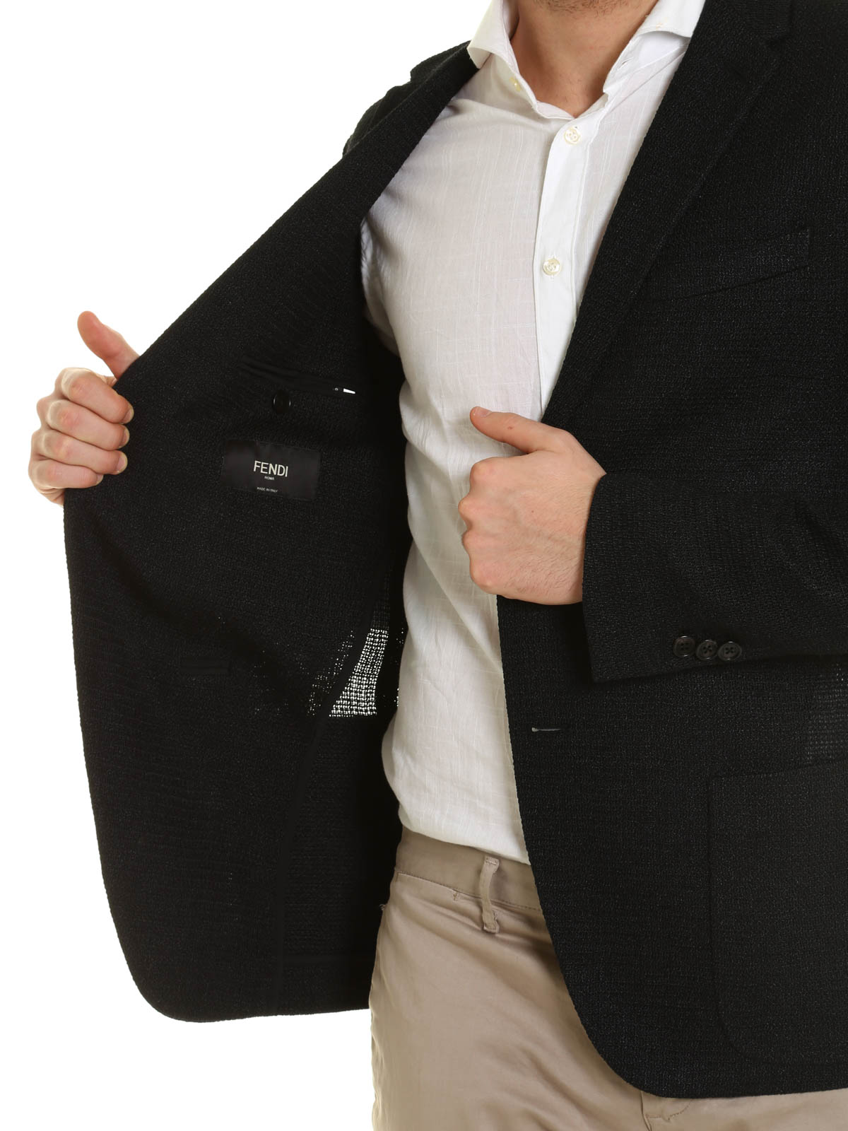 unstructured knit blazer