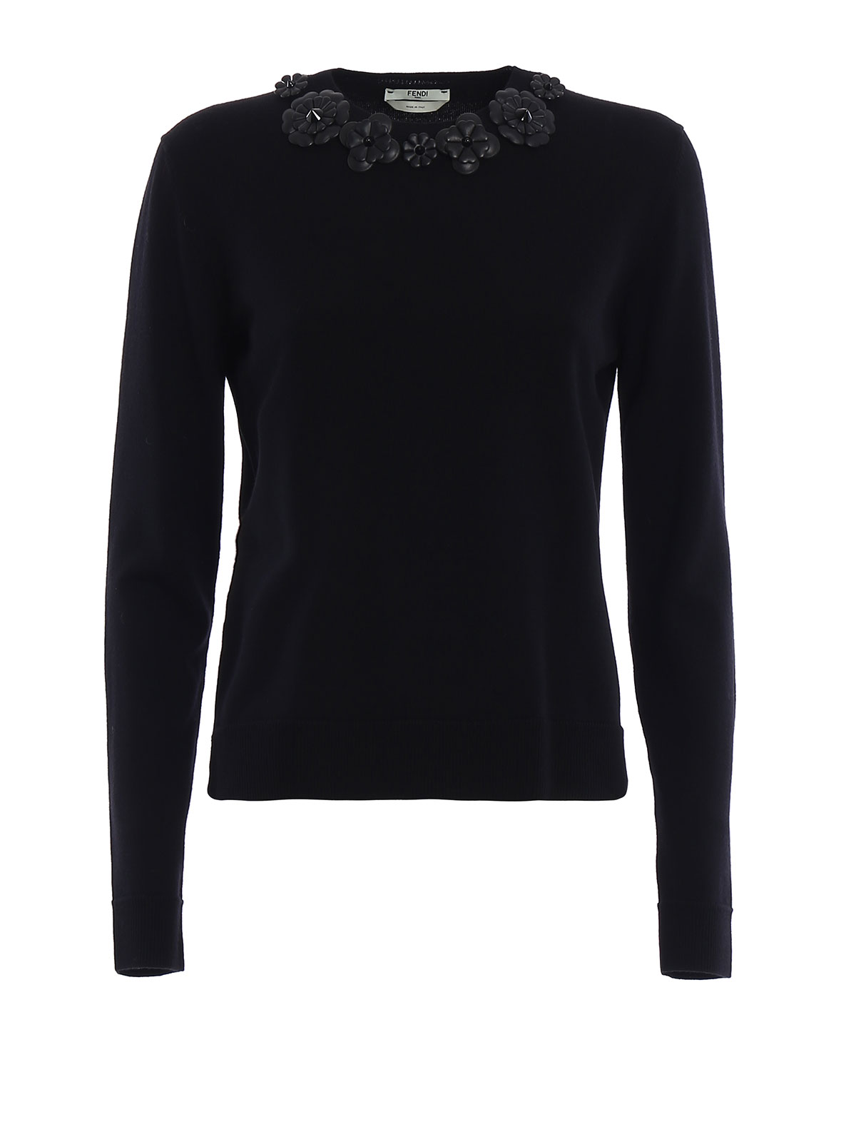 Crew necks Fendi - Wool sweater with 