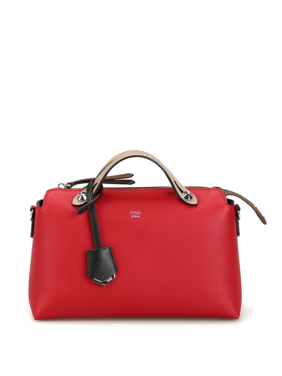 Fendi By The Way Medium Red Leather Bag | ModeSens
