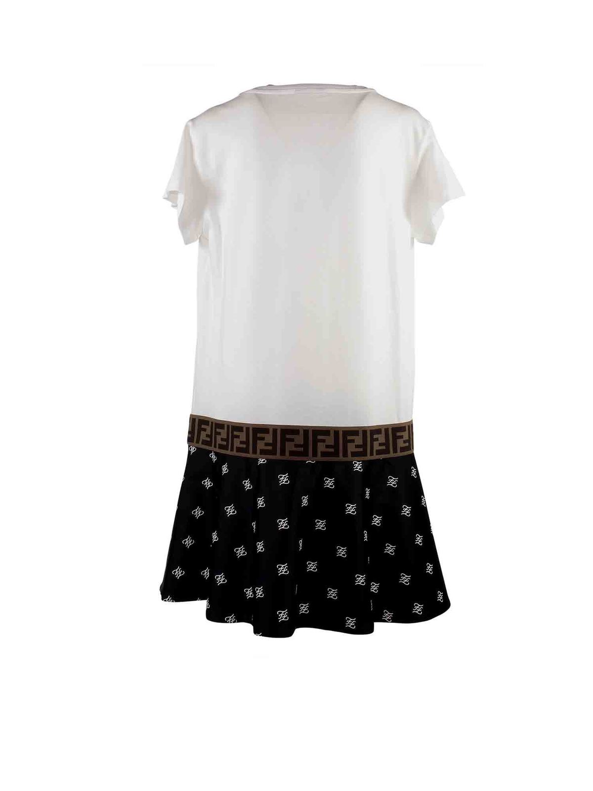 fendi white skirt