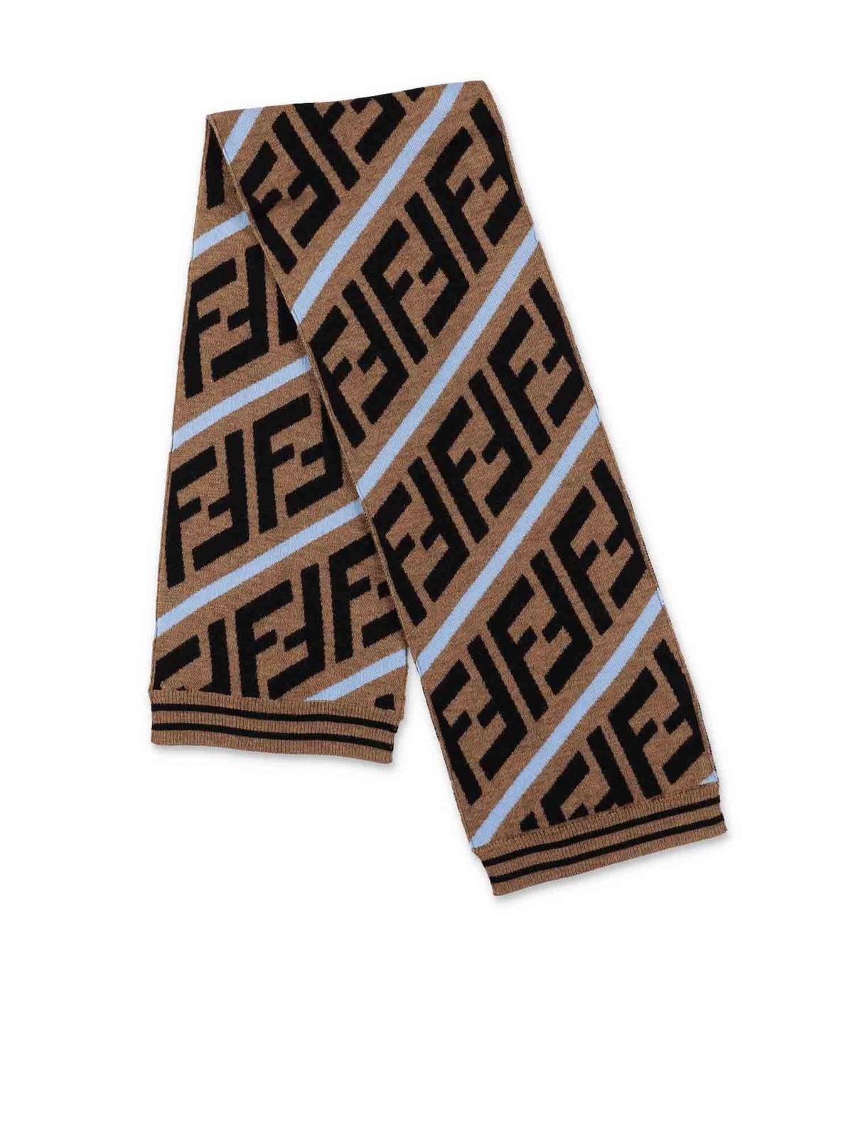 brown fendi scarf