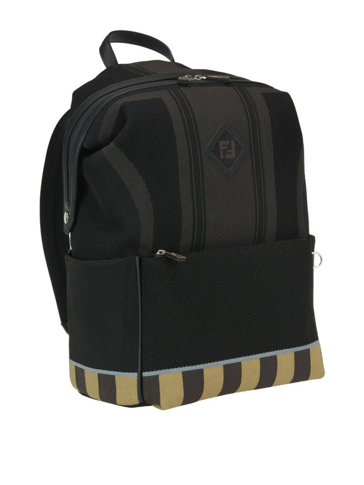 fendi striped backpack