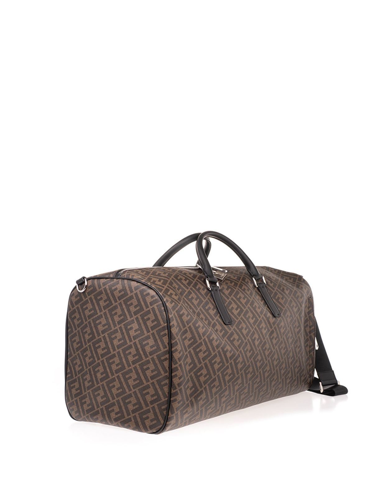 Stirre tyfon Rekvisitter Luggage & Travel bags Fendi - FF fabric duffle bag in brown -  7VA497A9XSF199B