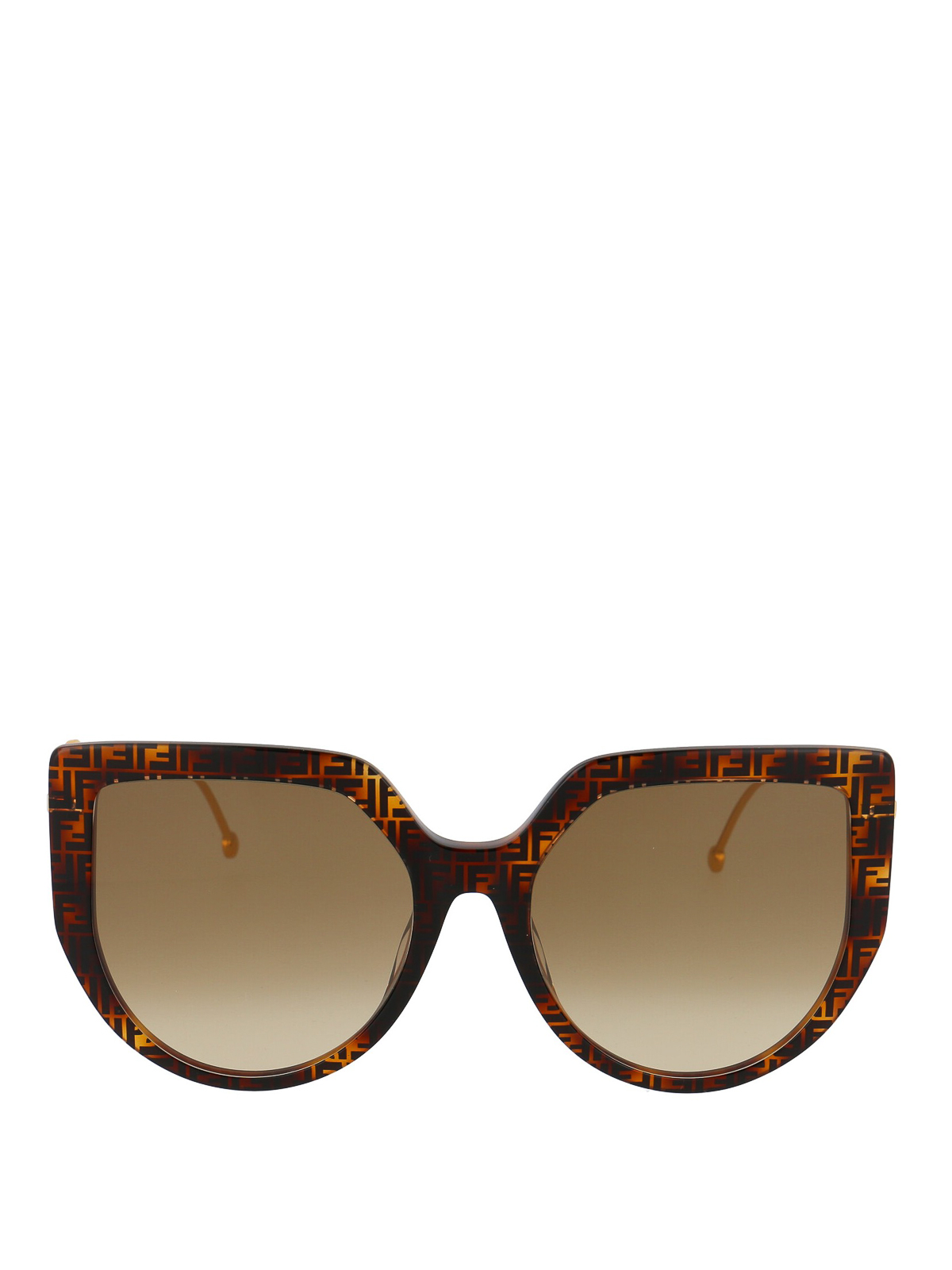 Sunglasses Fendi - FF monogram geometric frame sunglasses - FF0428FS086HA