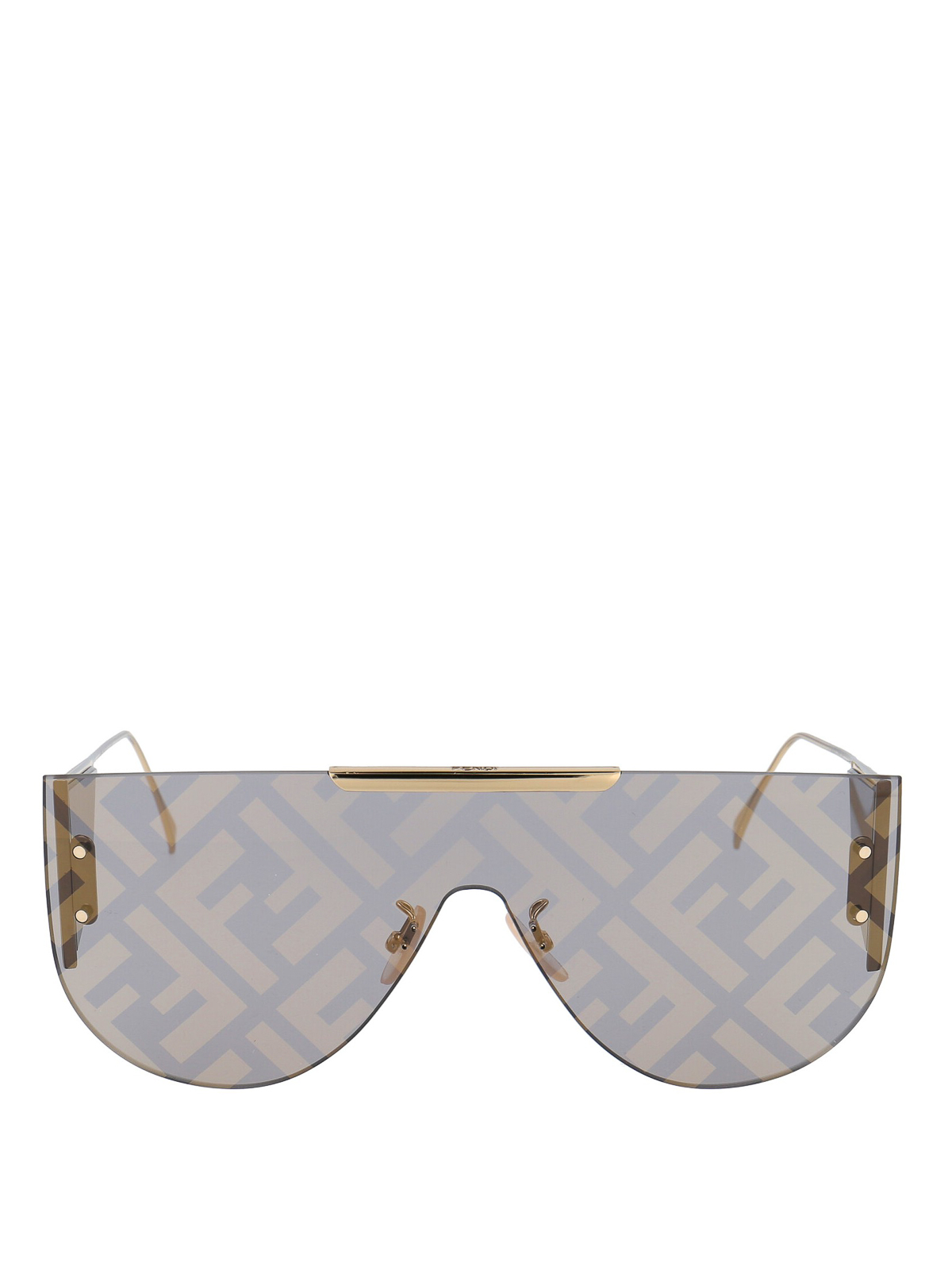Sunglasses Fendi - FF printed lens mask sunglasses - FFM0093SJ5G0A