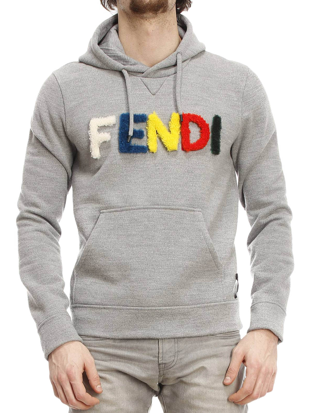 fendi logo hoodie