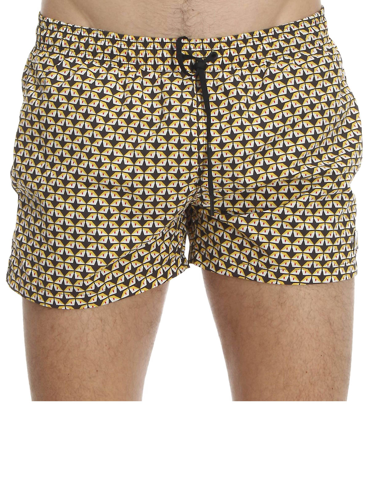 Fendi - Bag Bugs print swim shorts 