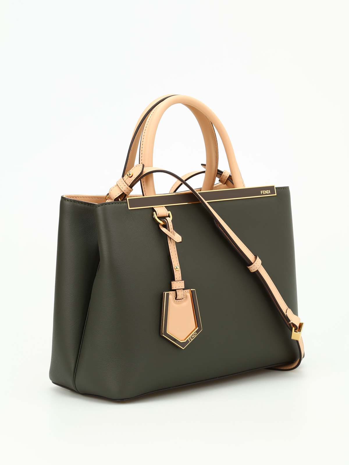 Jours two-tone leather bag - totes bags 