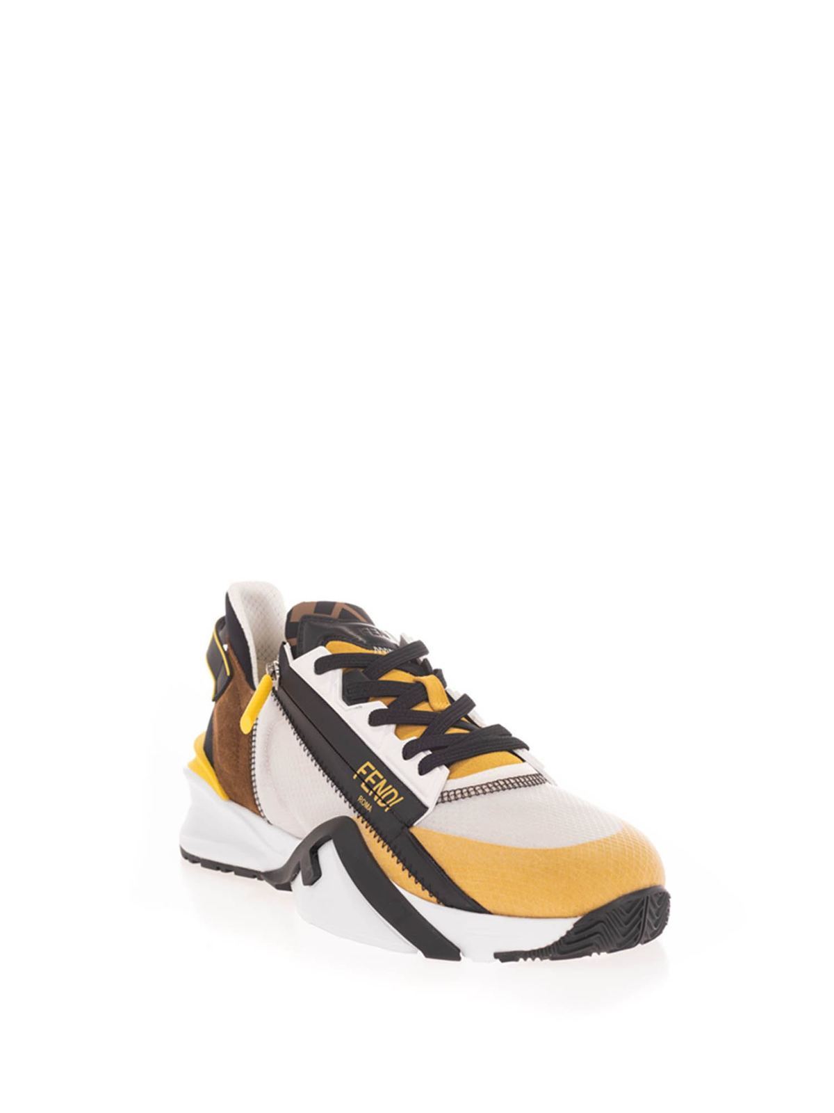 fendi yellow sneakers