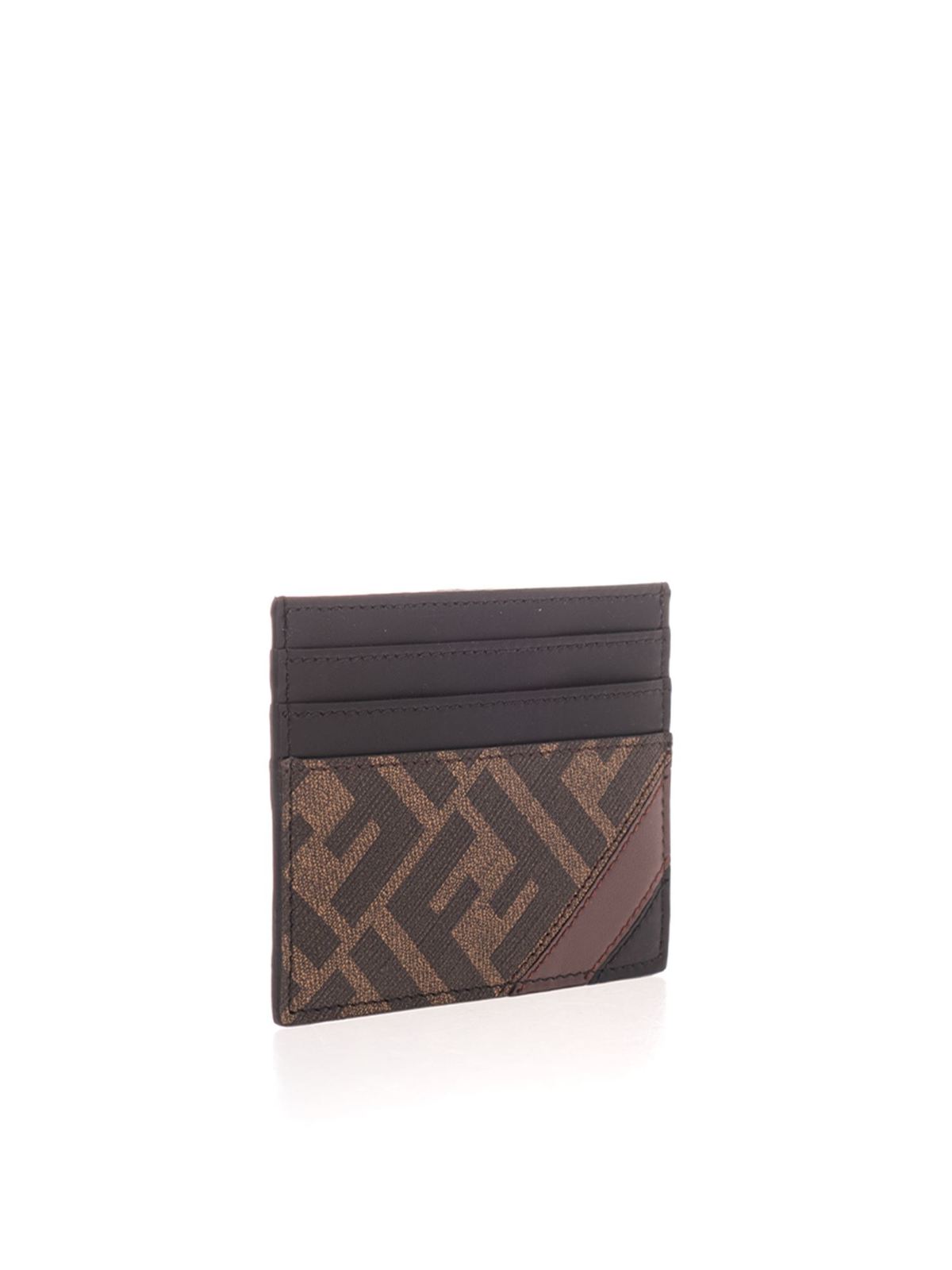 Wallets & purses Fendi - Card holder with brown and black logo 
