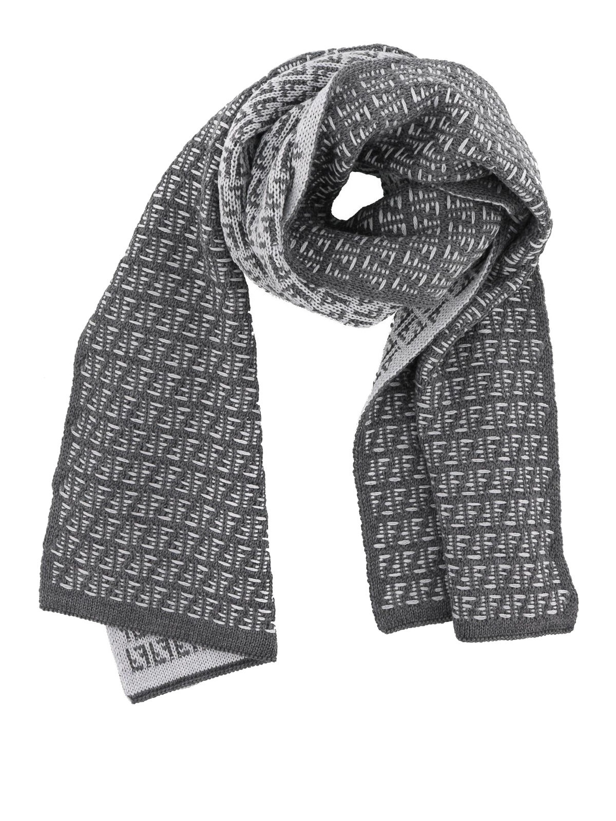 fendi grey scarf