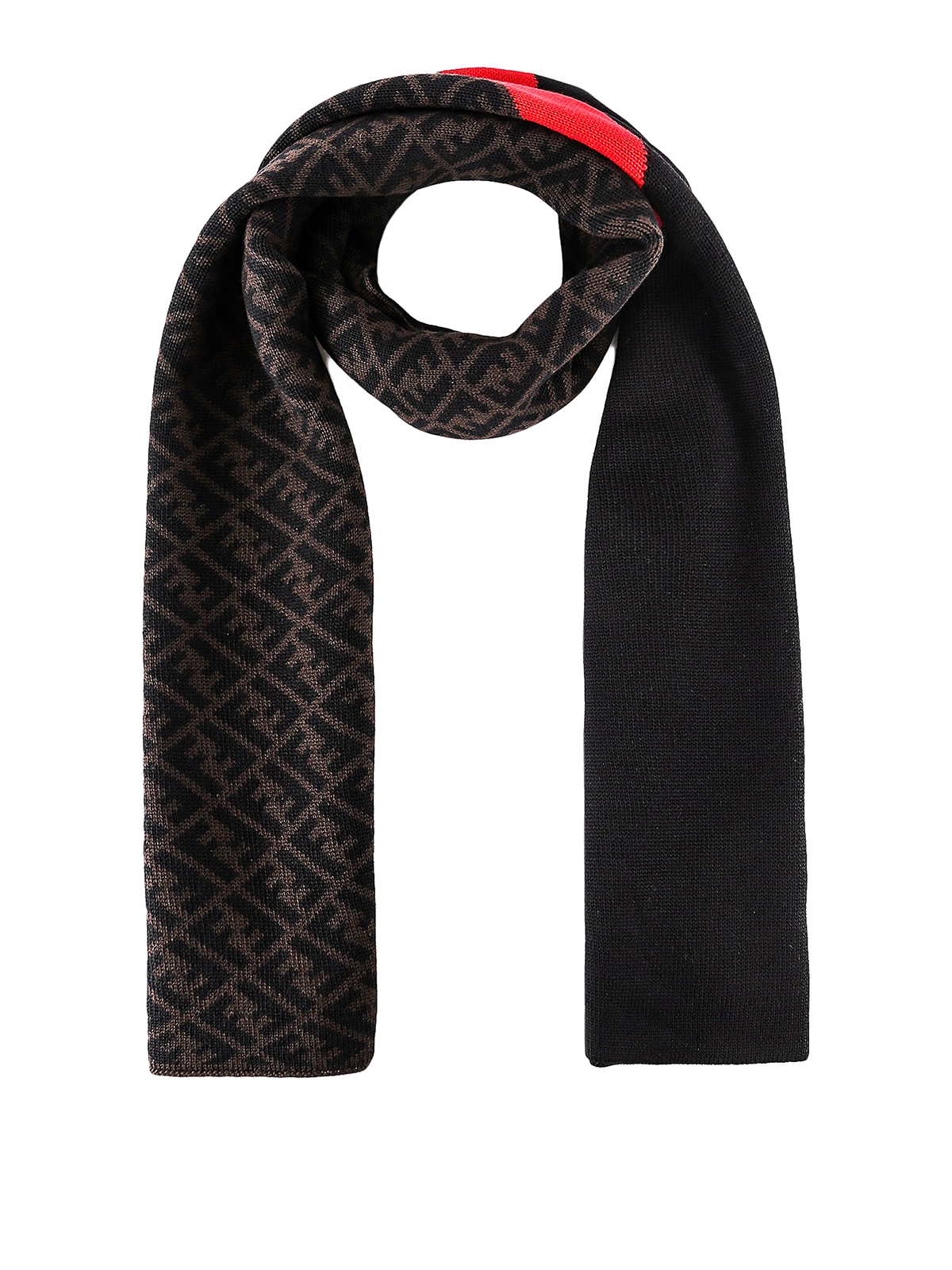 Scarves Fendi - Wool monogram scarf - FXS124AEVBF1DPC | iKRIX.com