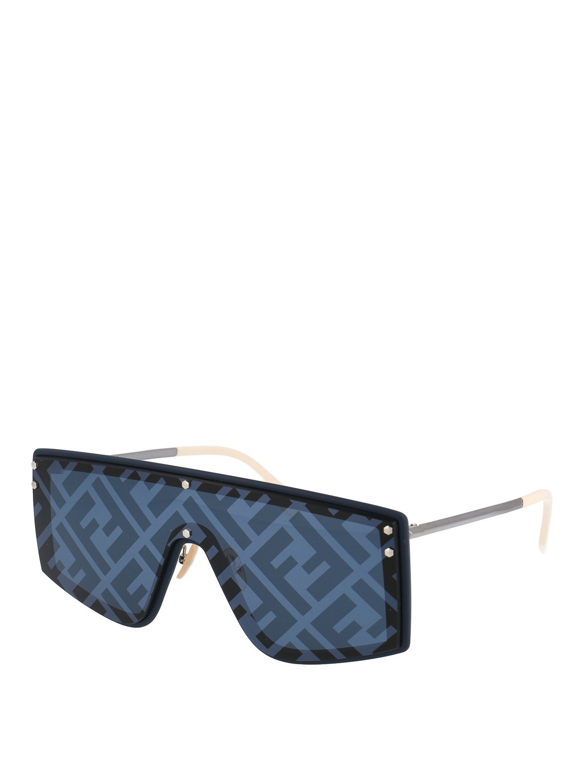 Sunglasses Fendi - FF printed lens mask sunglasses - FFM0076GSPJP7R