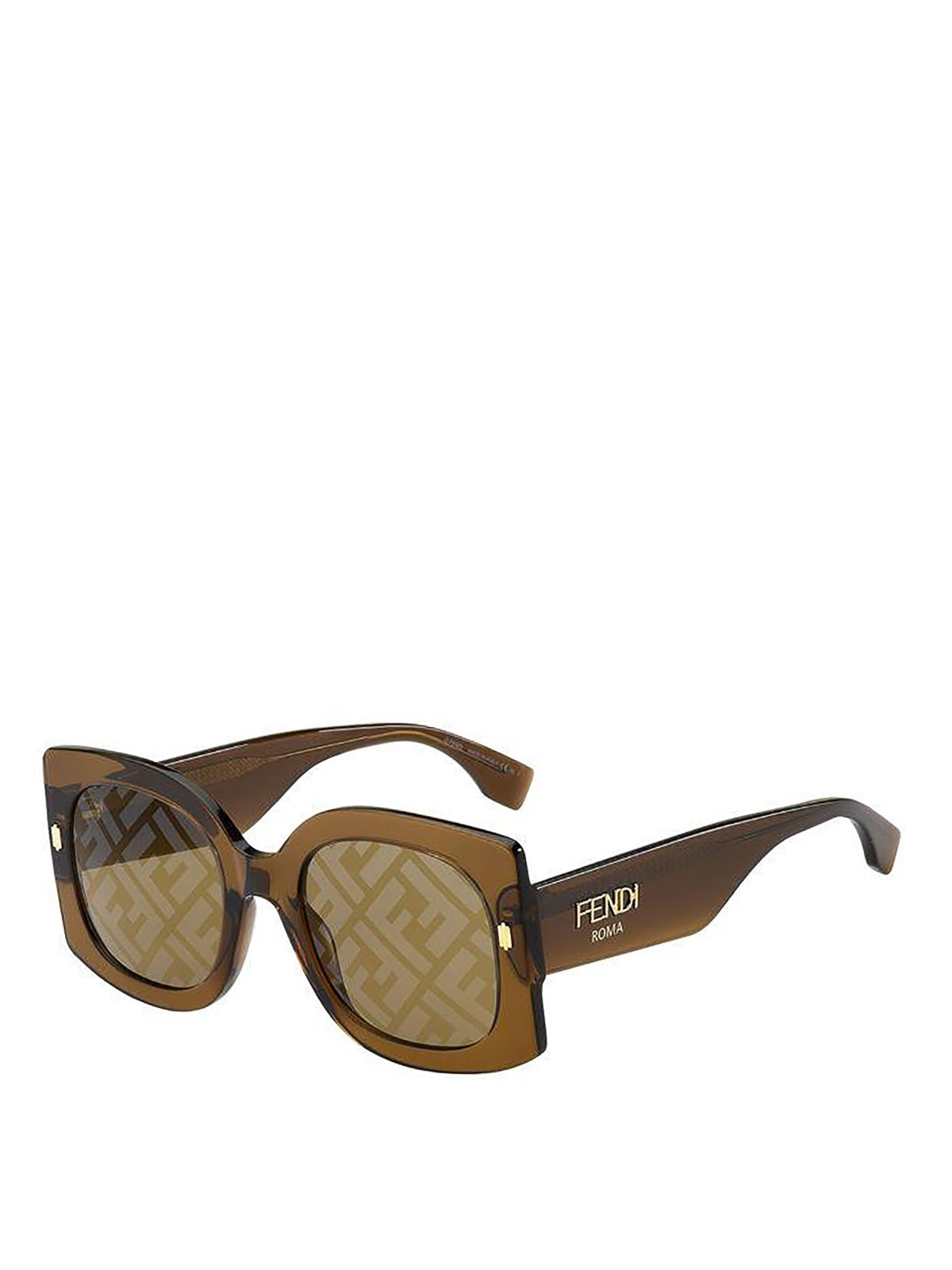 Sunglasses Fendi - Monogram lenses sunglasses - FF0436GS09Q7YBROWN