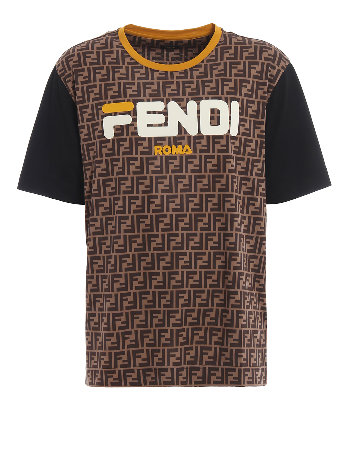 fedme rør skraber T-shirts Fendi - Fendi Mania cotton Tee - FY0936A65HF0QT1 | iKRIX.com