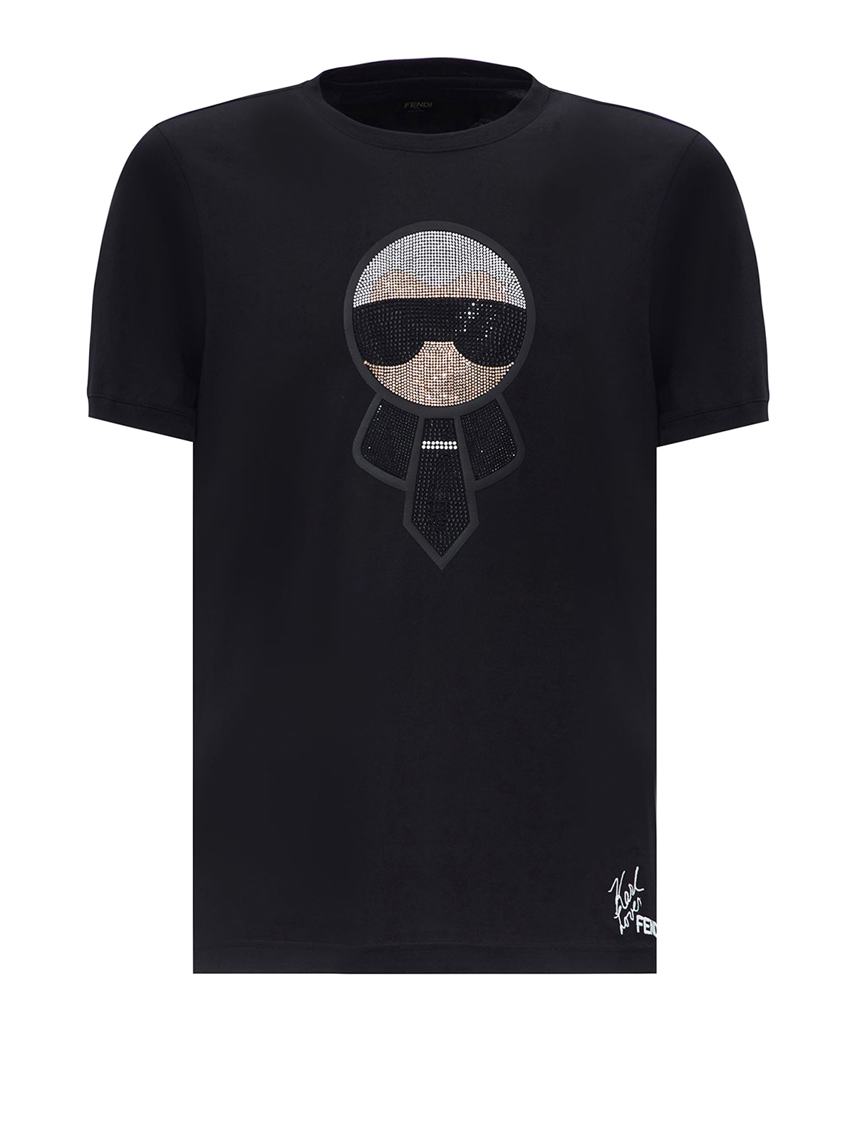 fendi rhinestone t shirt