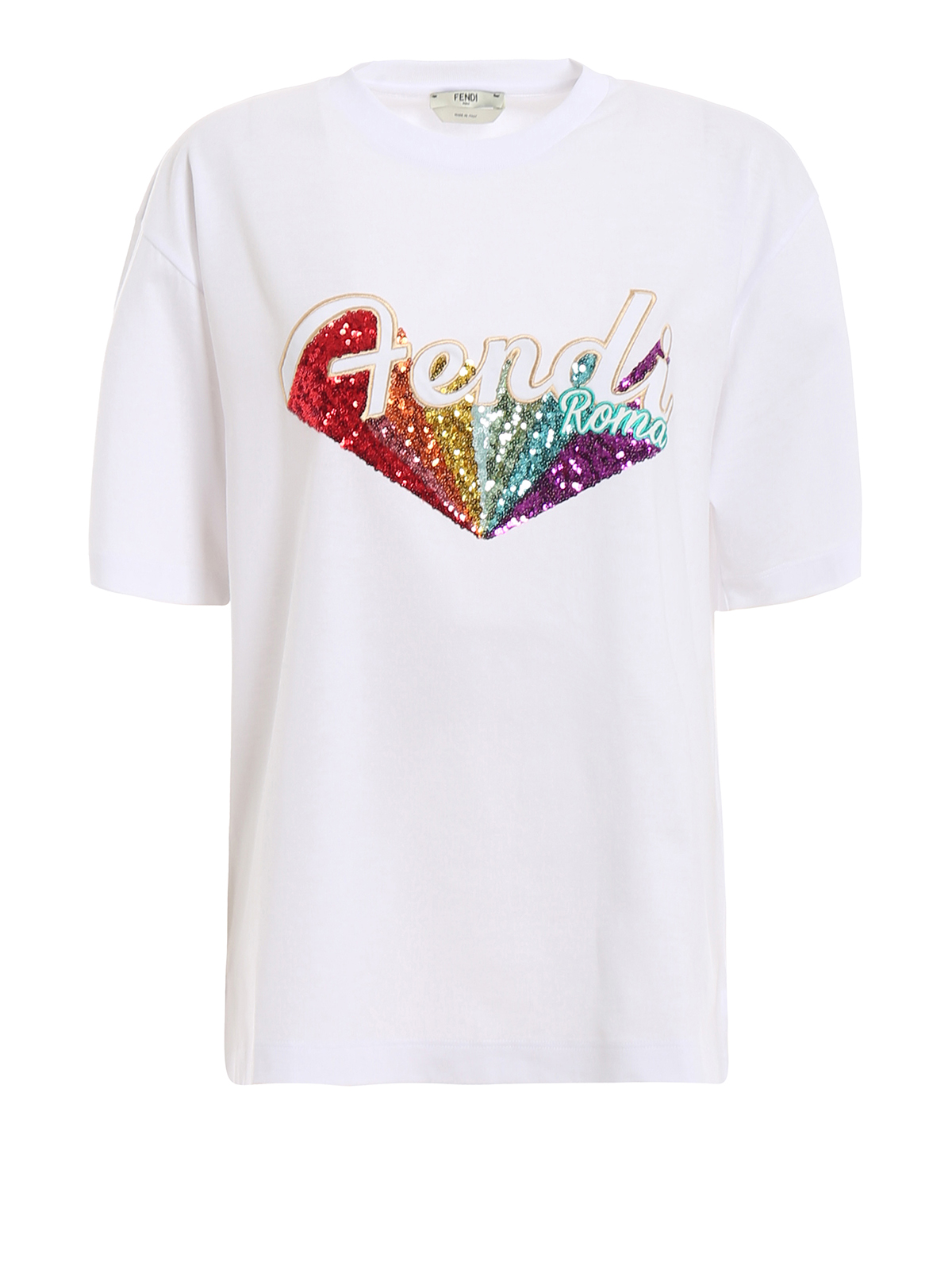 Fendi - Sequin Rainbow T-shirt - t 