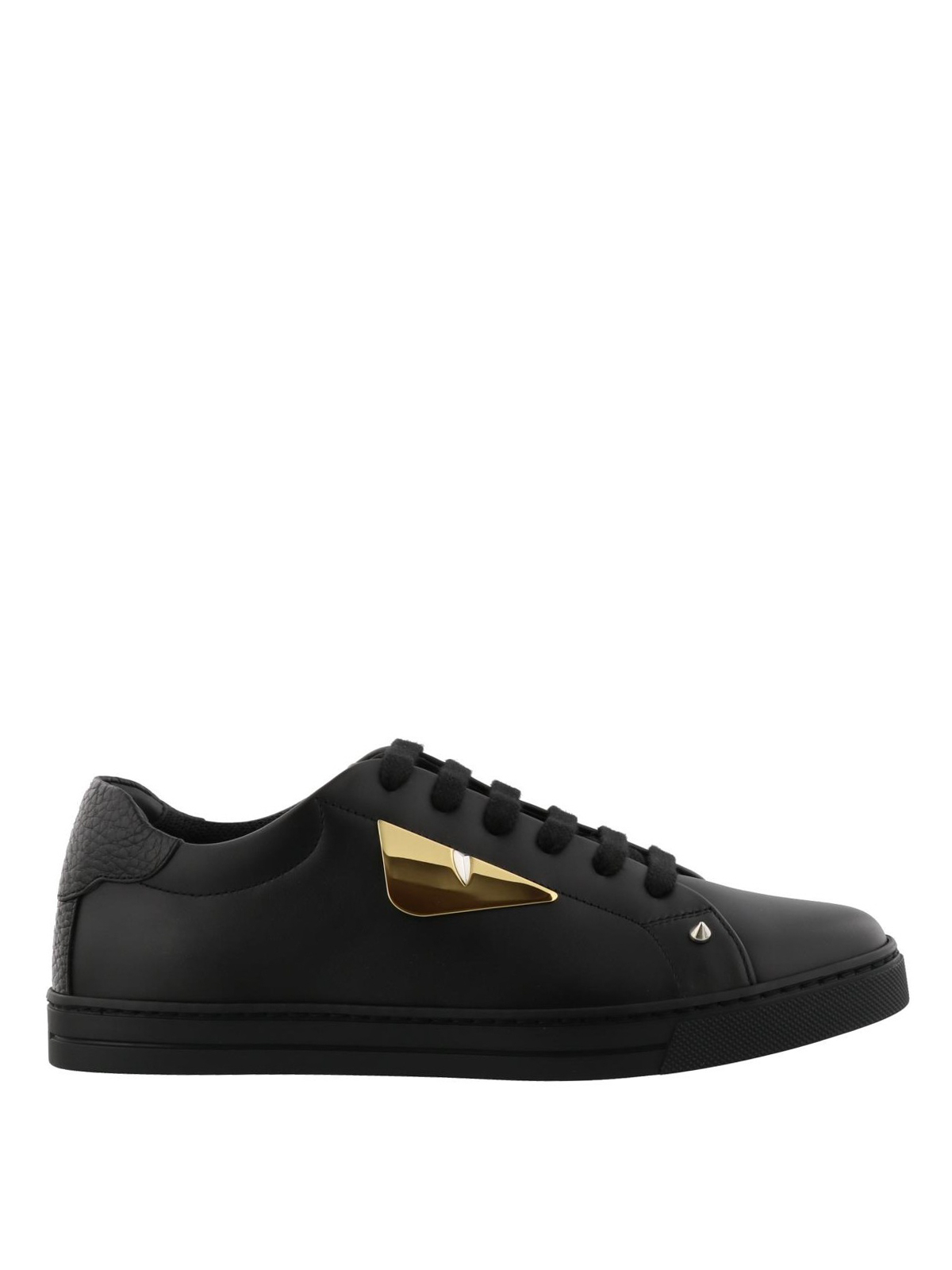 Bag Bugs studded black leather sneakers 