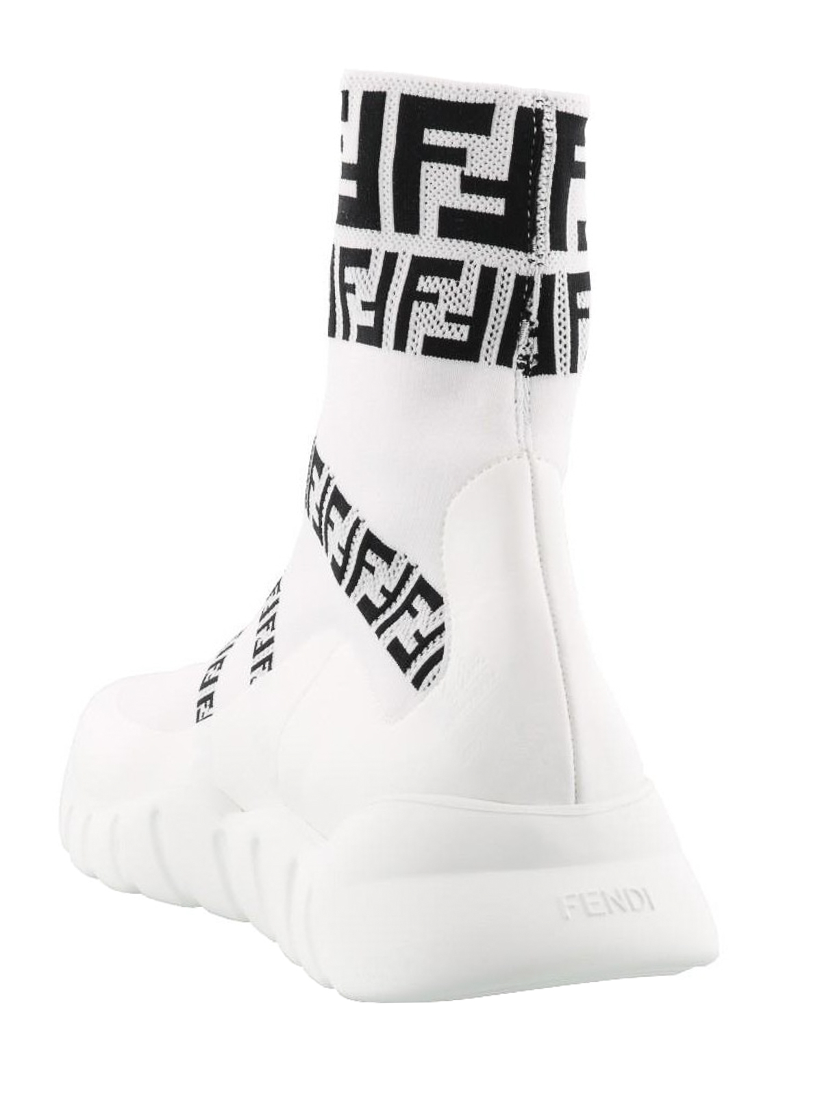 fendi white sock boot