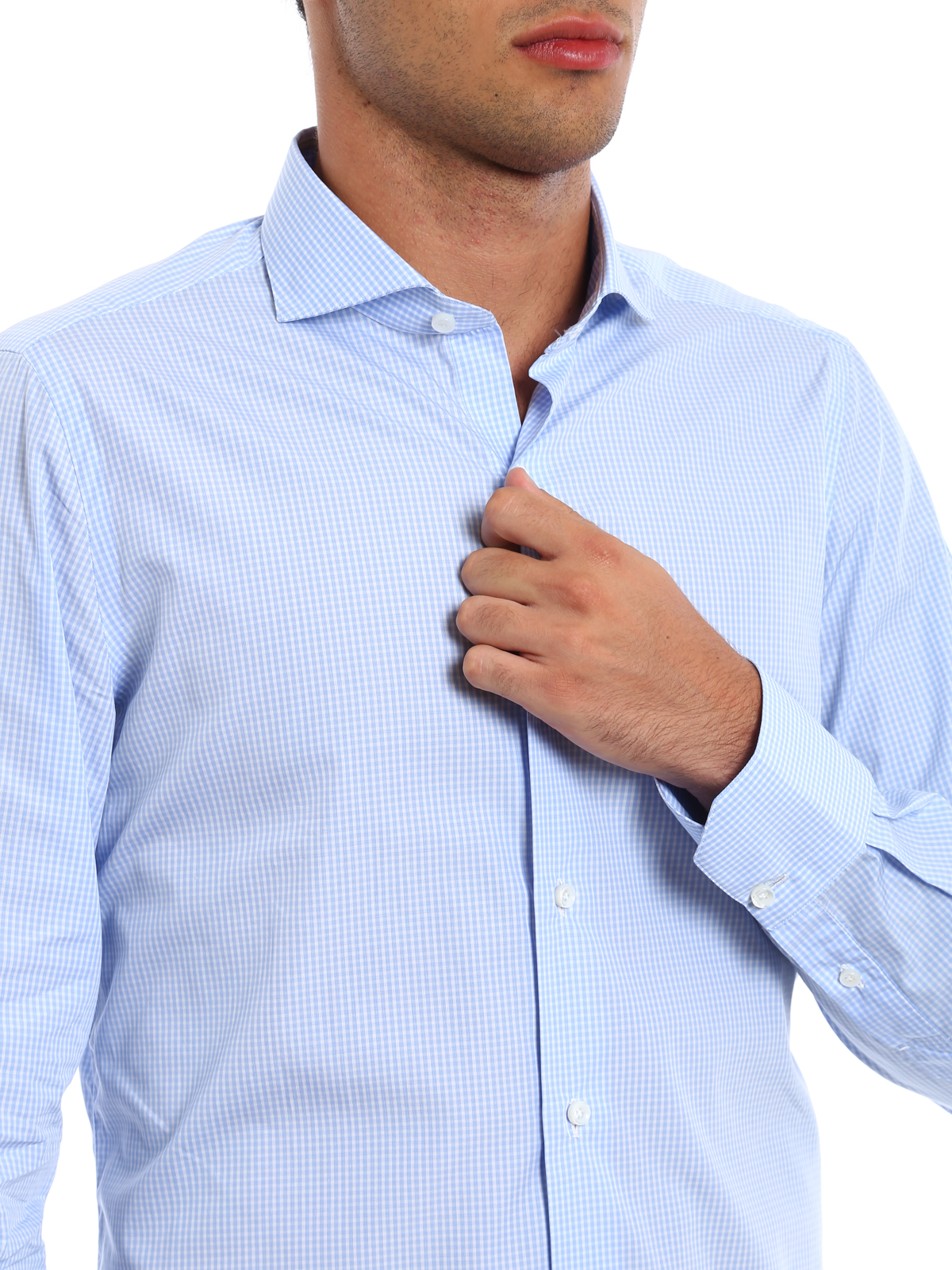 Shirts Finamore 1925 Milano handsewn cotton shirt MILANO04435203