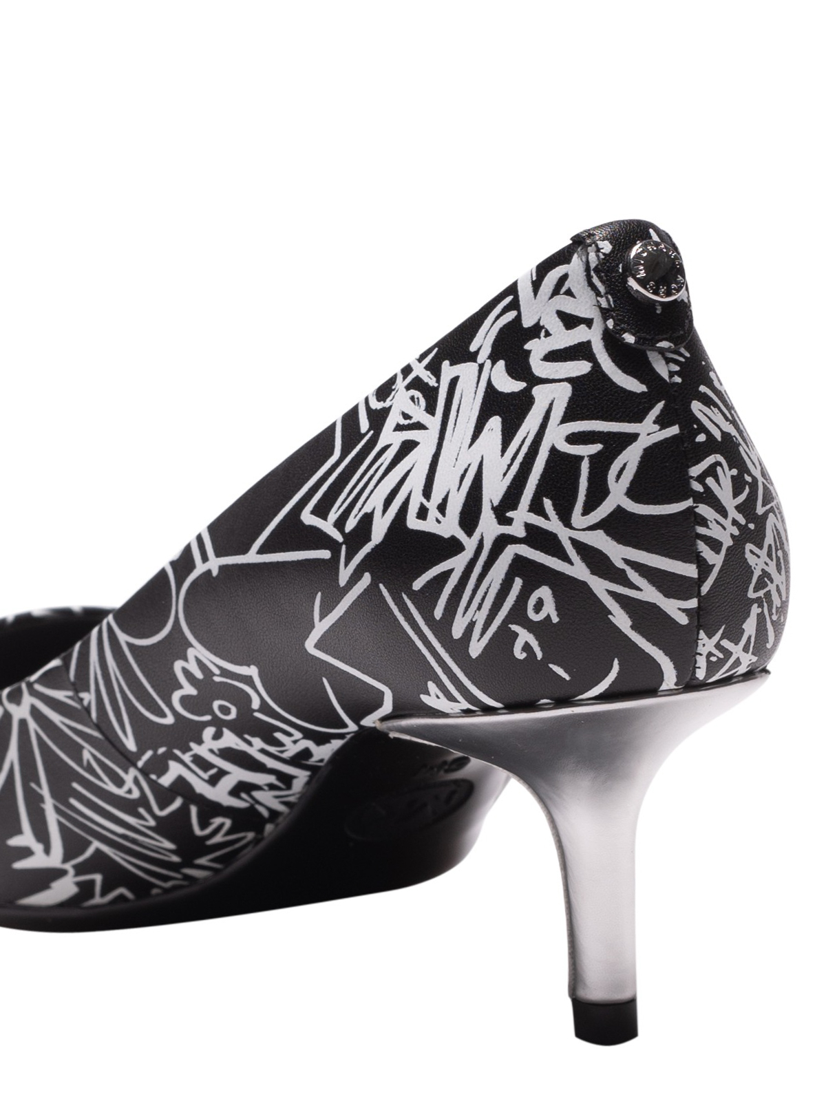 Court shoes Michael Kors - Flex graffiti printed leather kitten pumps -  40T8MFMP1W002