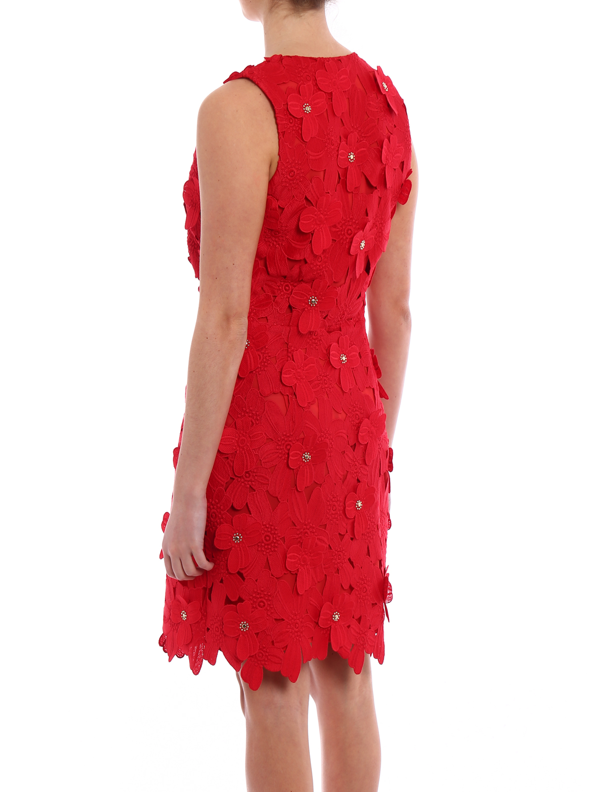 Michael Kors - Floral applique lace dress - cocktail dresses ...
