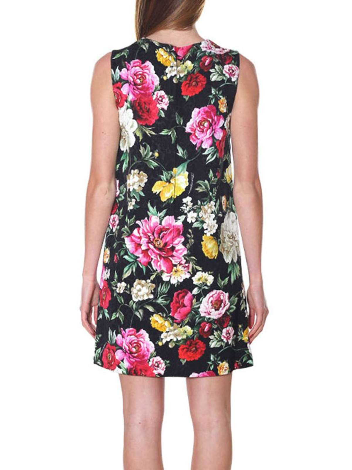 dolce and gabbana floral brocade dress