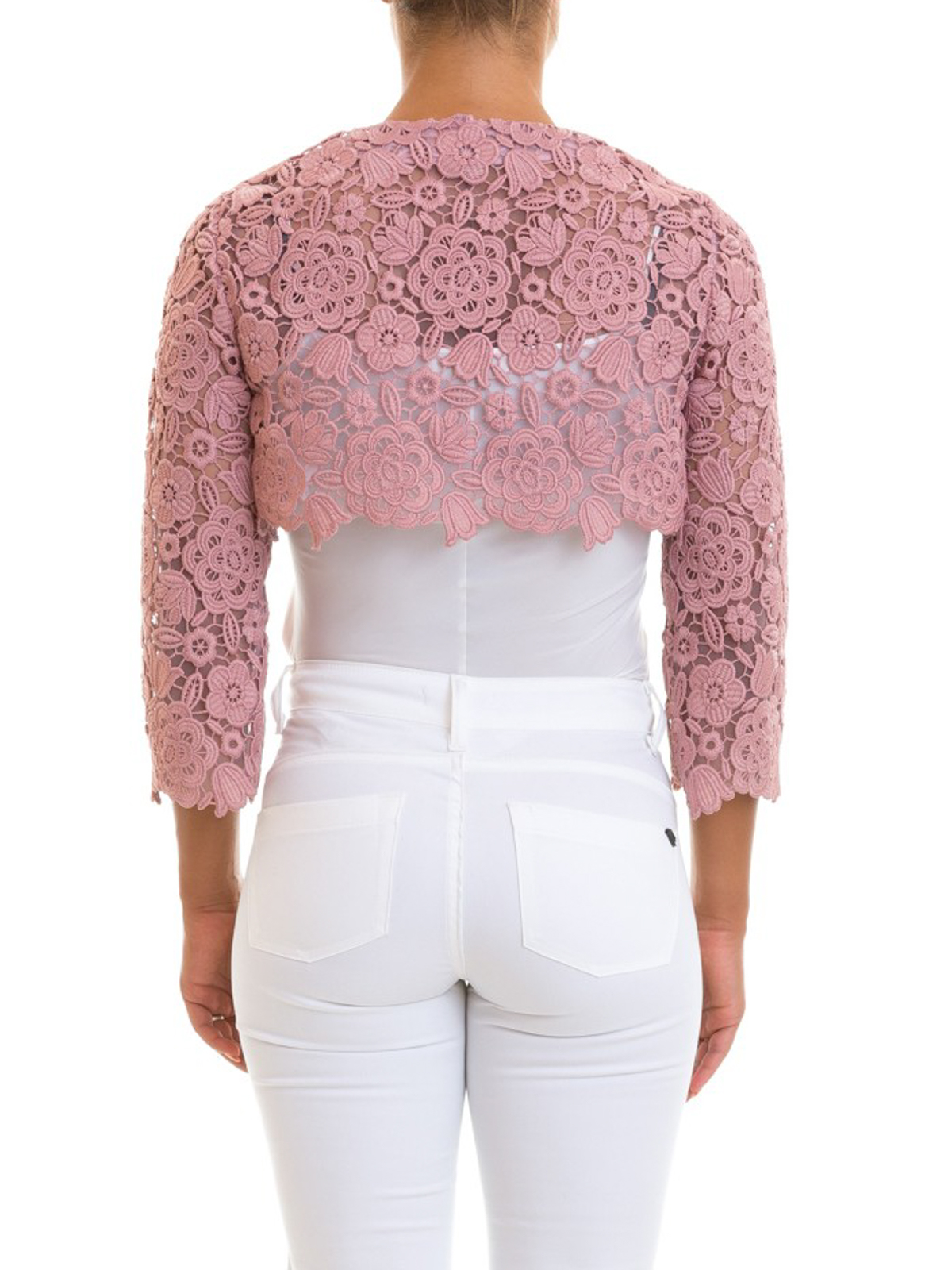 lace crop jacket