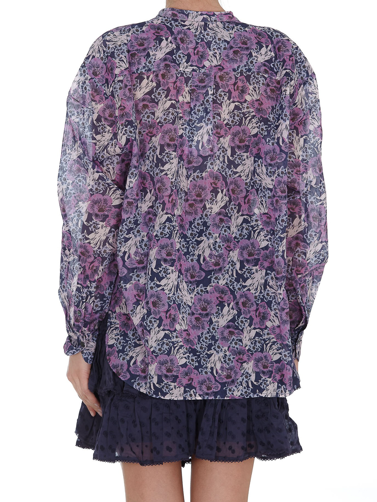 Pompeji Læne Prædiken Shirts isabel marant etoile - Floral print cotton crewneck shirt -  CH023821P009E30FN