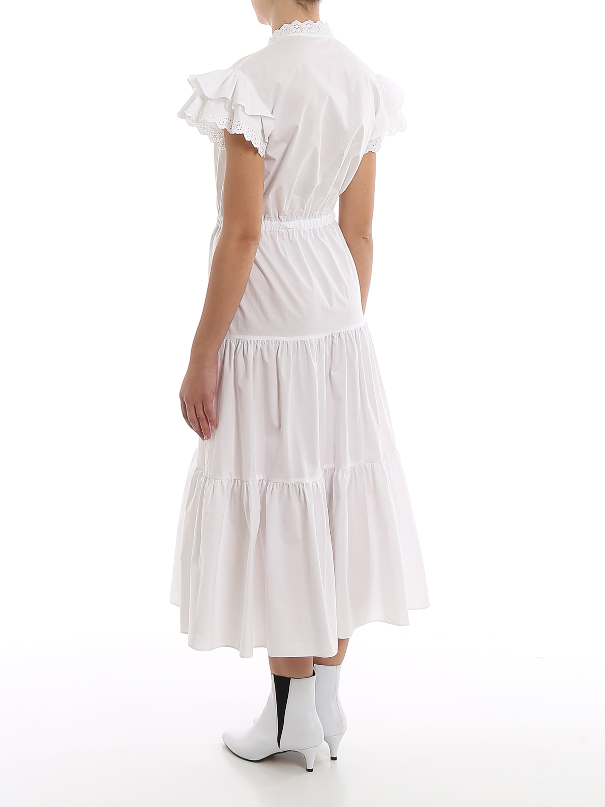 the Internet ambition worship Maxi dresses Philosophy di Lorenzo Serafini - Flounced cotton dress -  043007260001