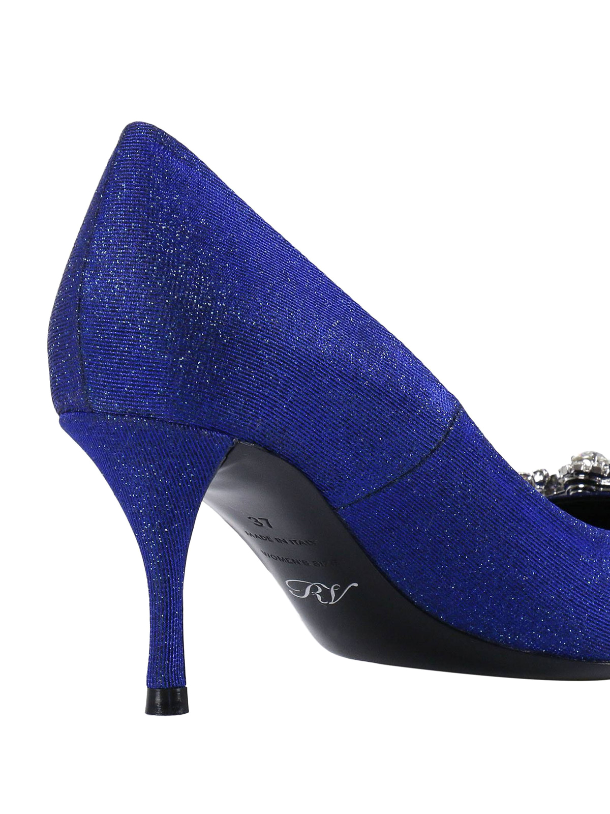 Court shoes Roger Vivier - Flower Strass blue pumps - RVW41417620HQ1U807