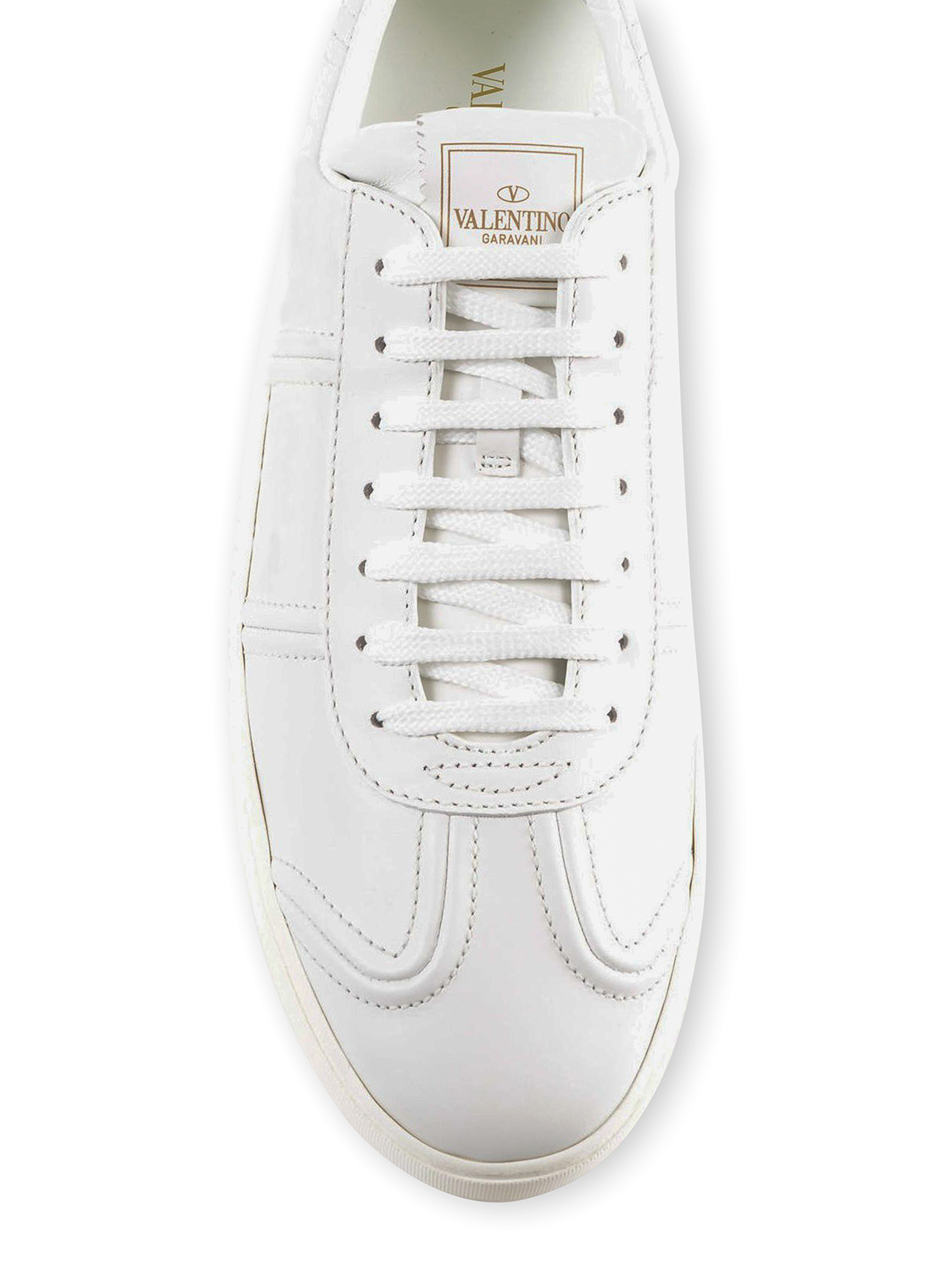 valentino fly crew leather trainers