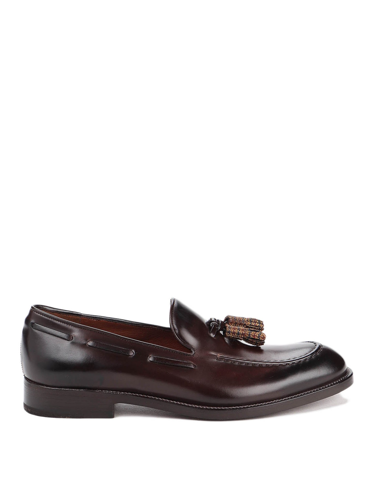 Brushed leather Brera loafers 