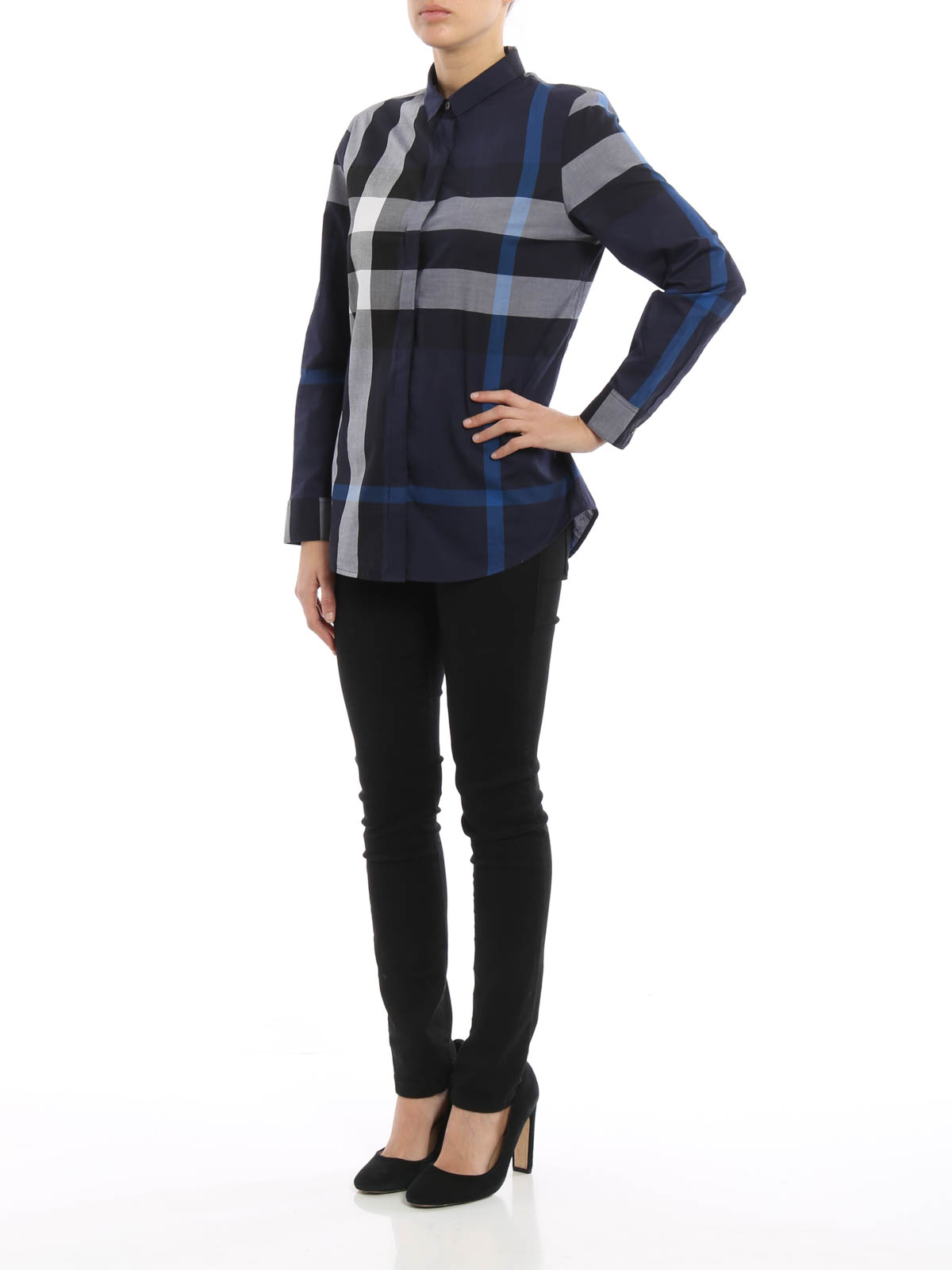 Camisas Burberry - Camisa Azul Para Mujer - 4017714 | iKRIX tienda online