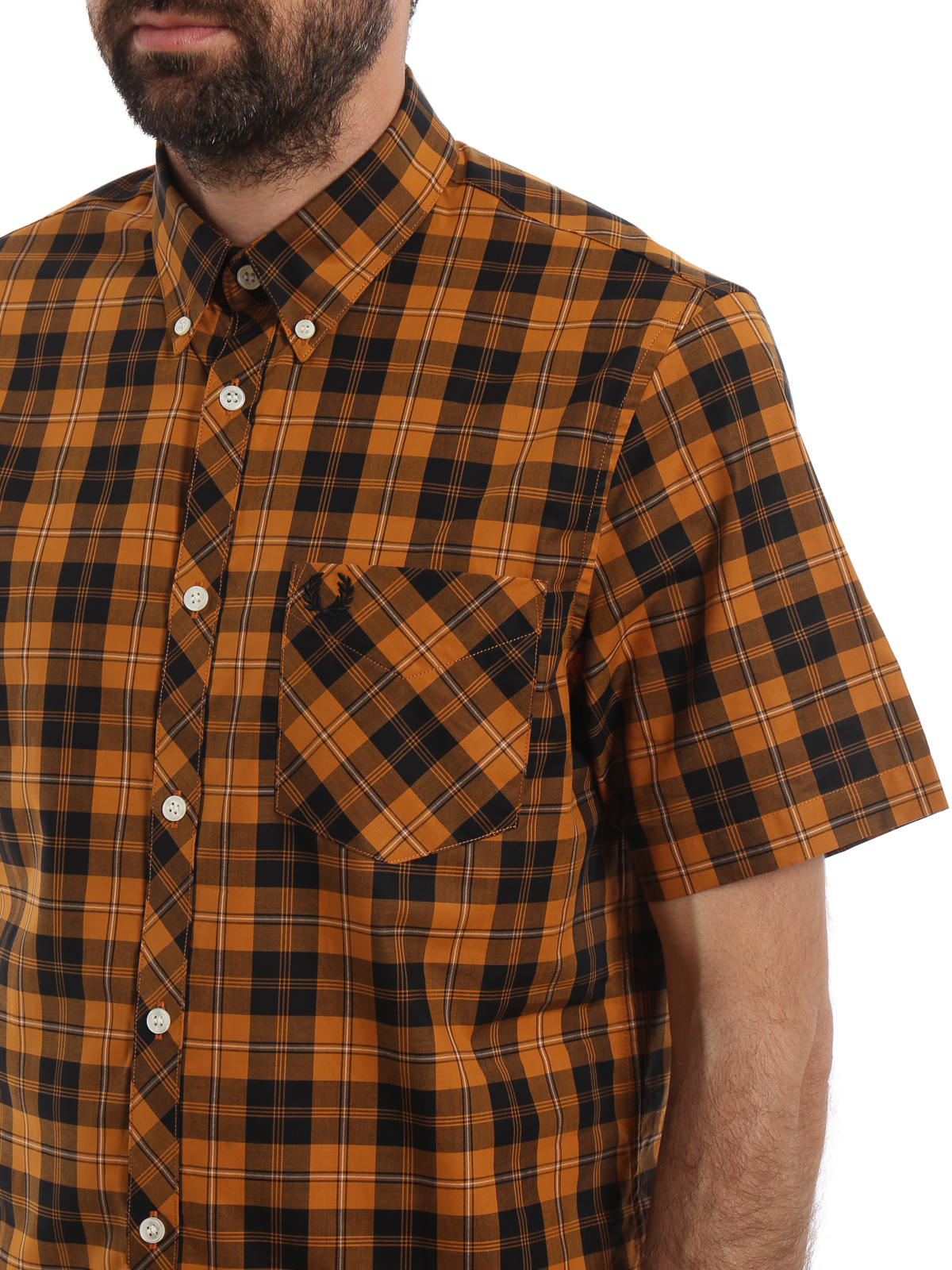 Shirts Fred Perry - Tartan short - M5553102