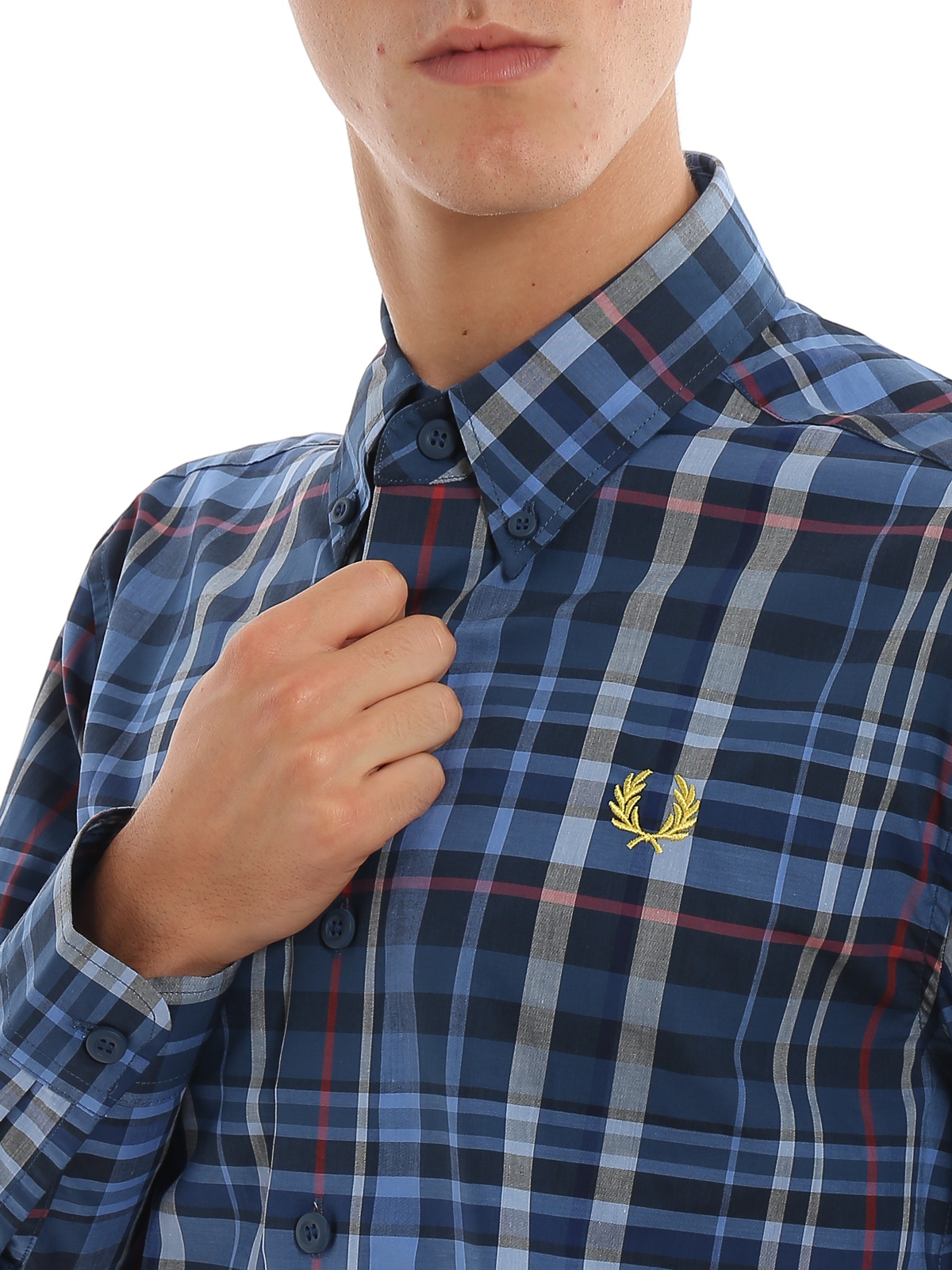 fred perry button down shirt