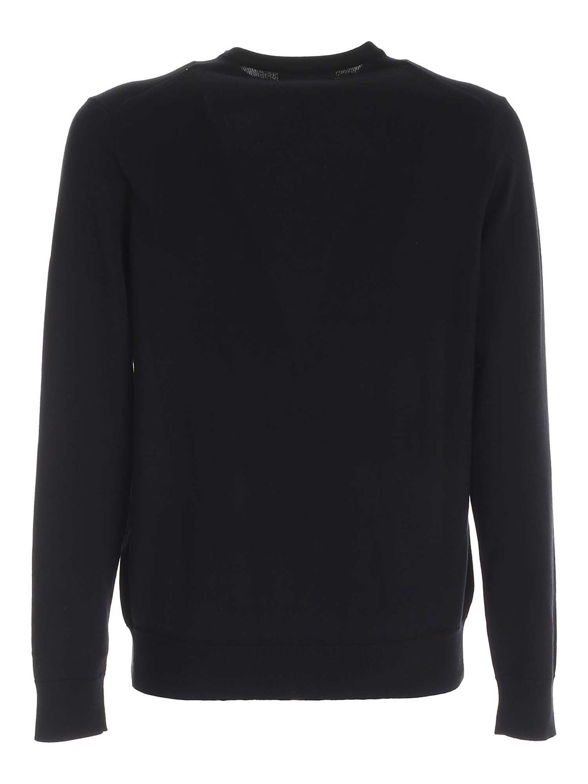 Fred Perry - Classic pullover in black - crew necks - K9601102 | iKRIX.com