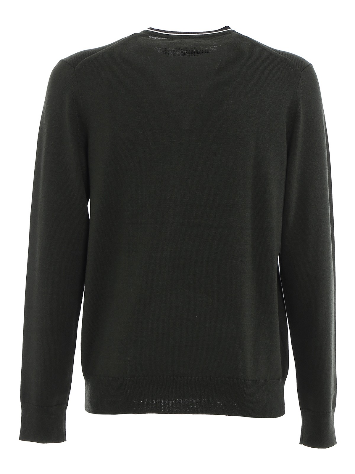 Fred Perry - Stocking stitch wool and cotton jumper - crew necks - K9601M12